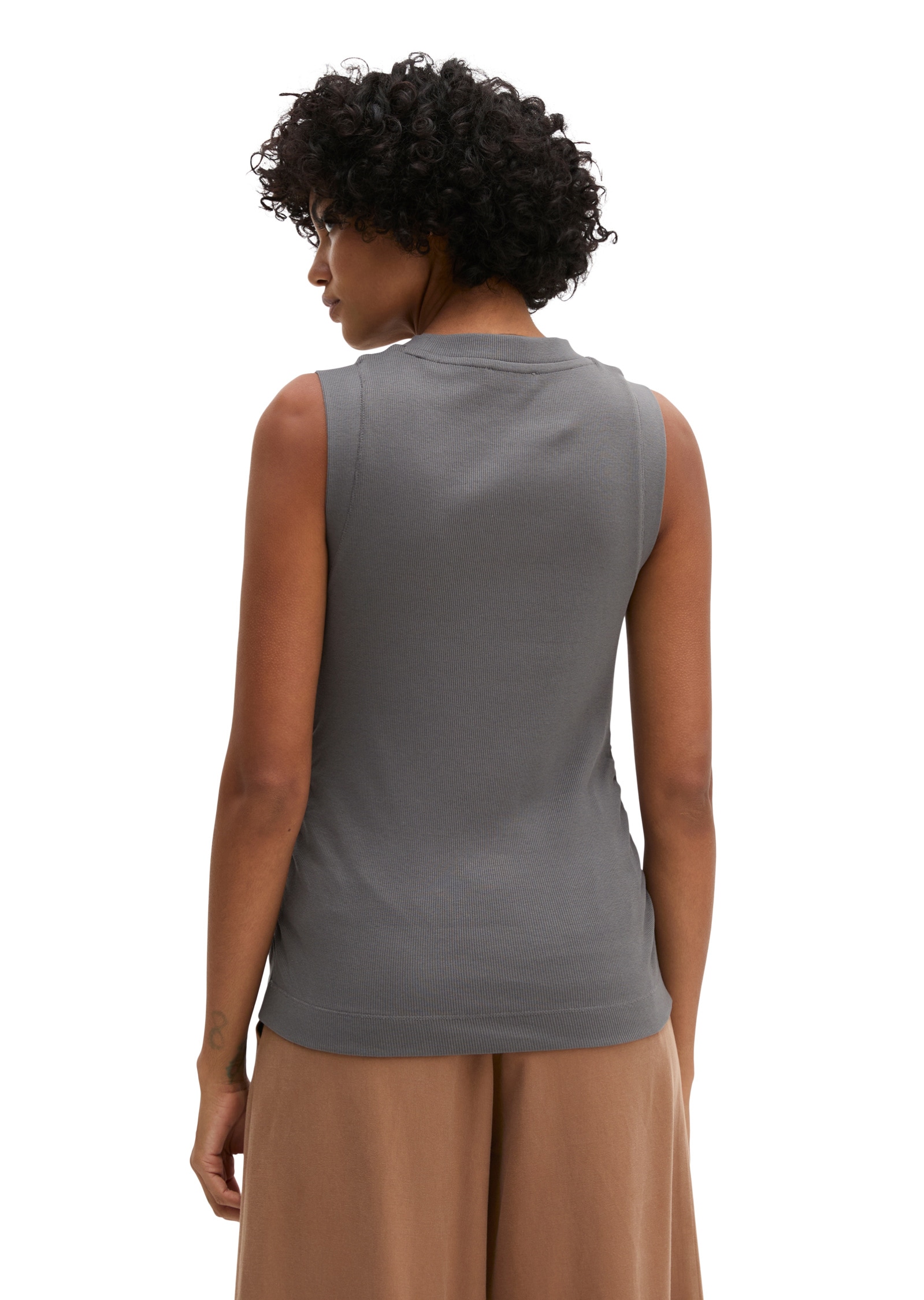 Marc O'Polo T-Shirt »aus elastischem Rippjersey«