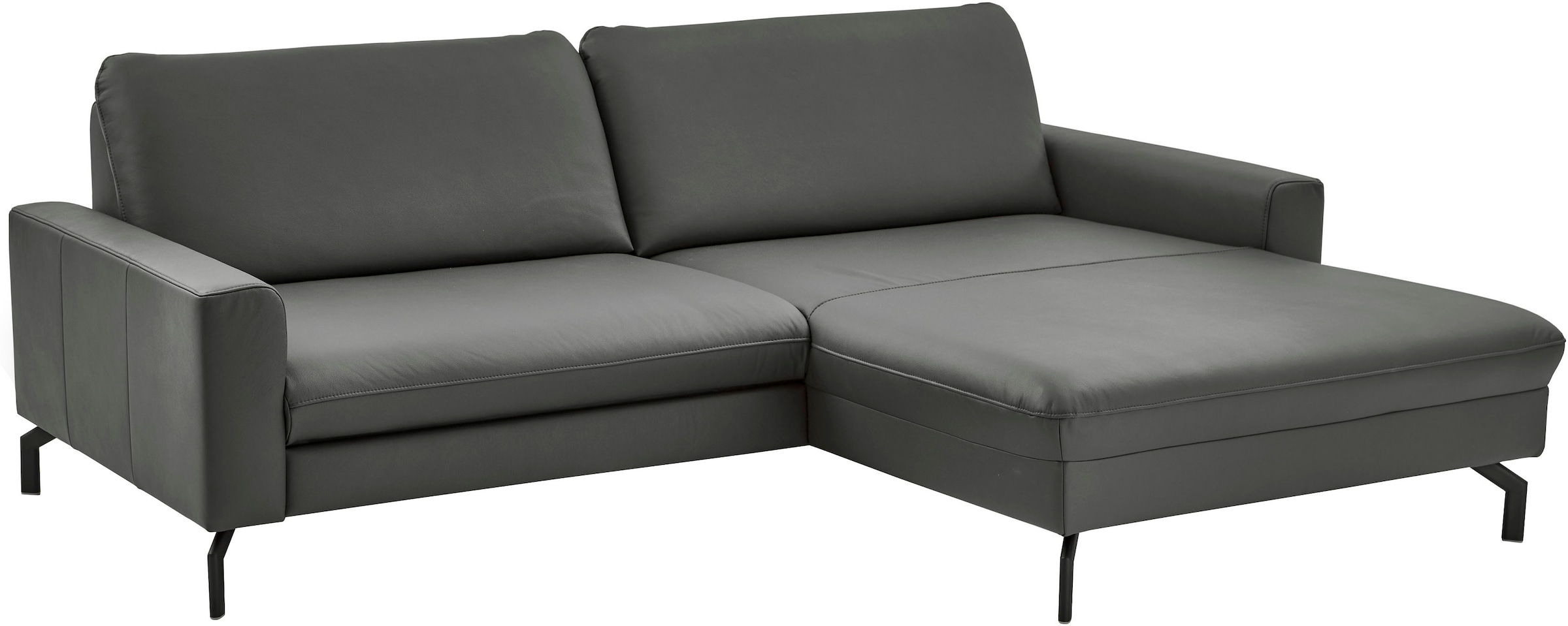 Die PlanBar Ecksofa "PN-EM20028 L-Form ohne Kopfstützen" wahlweise mit motorischem Canape