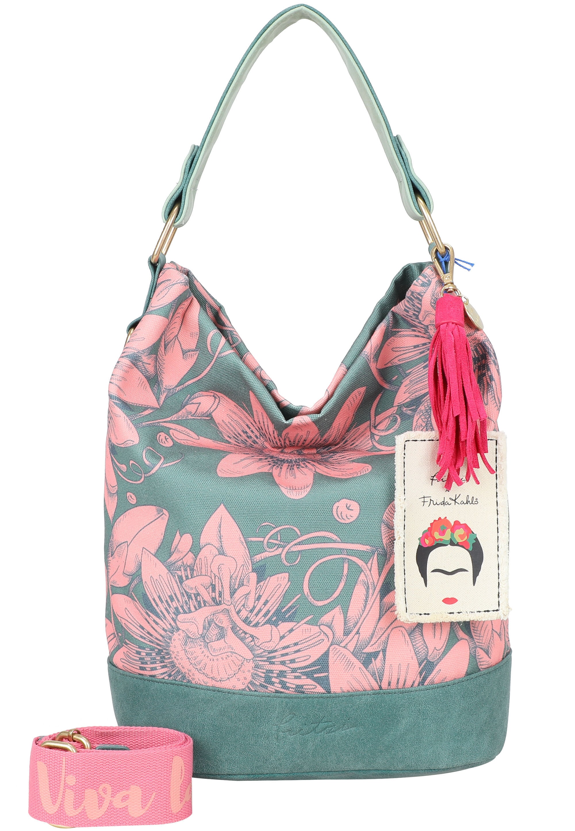 Fritzi aus Preußen Umhängetasche "Fritzi x Frida Kahlo" mit Blumenprint