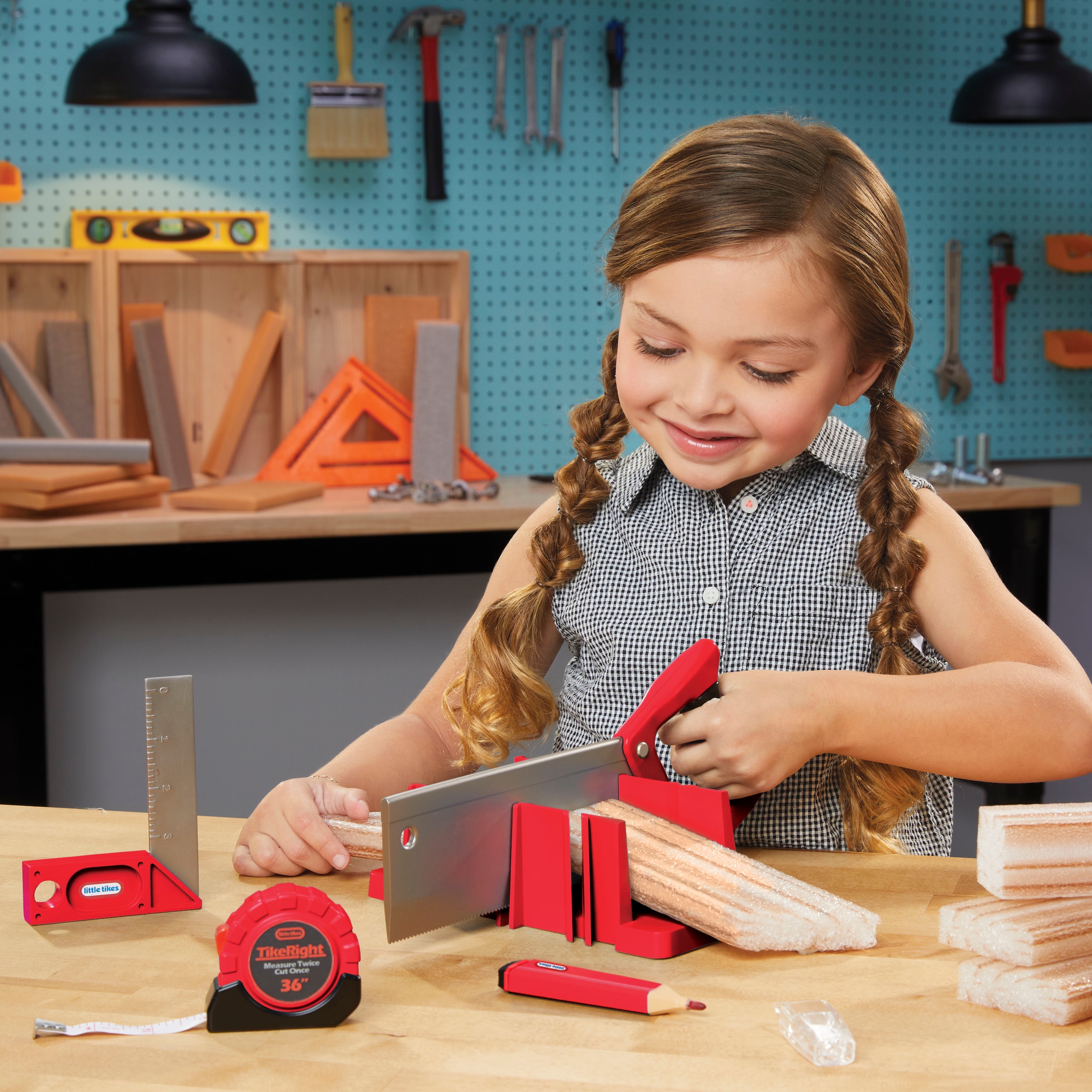 Little Tikes® Kinder-Werkzeug-Set »Creative Construction - Mess- und Schneideset«