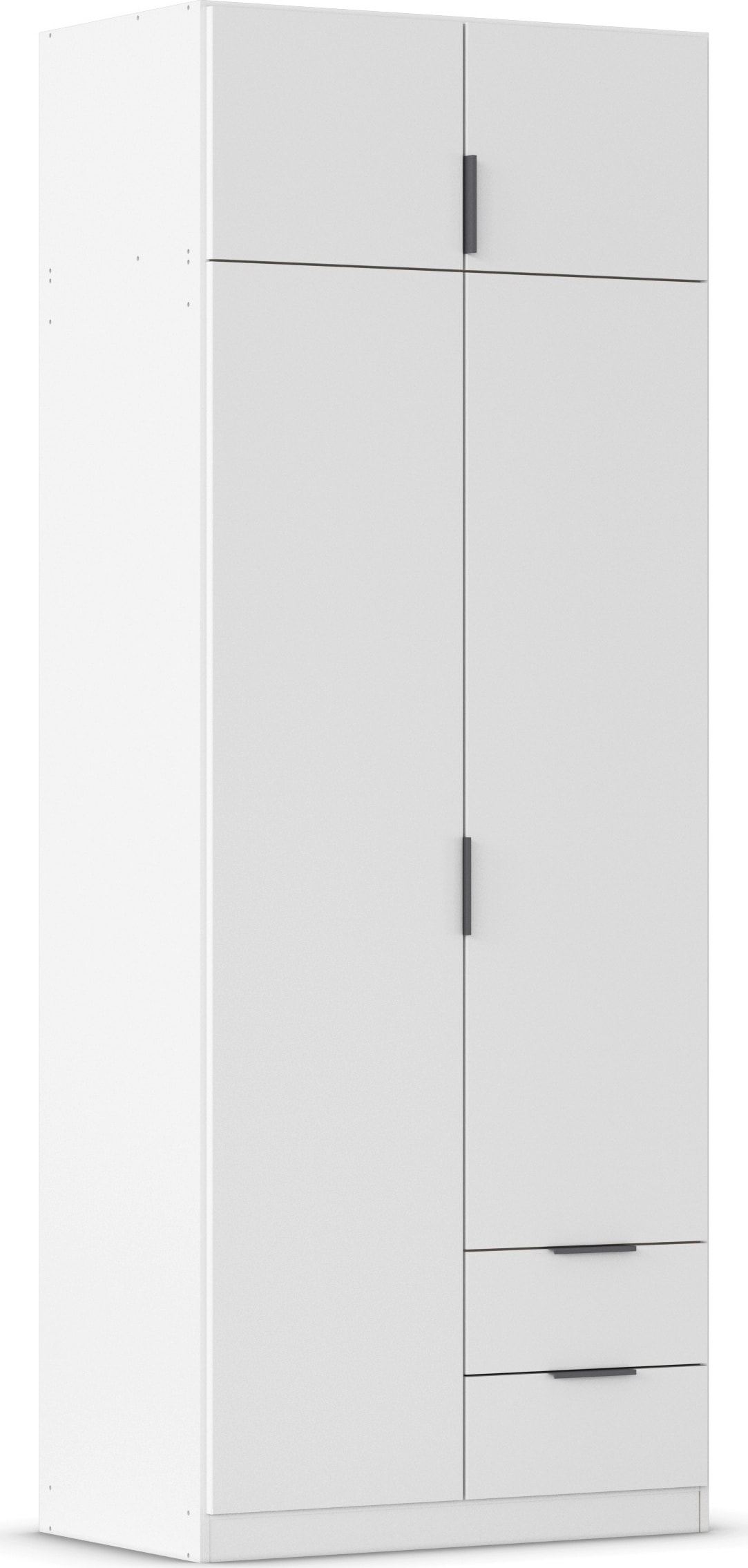 rauch Kleiderschrank "Drehtürenschrank Schrank Garderobe Ankleide Schlafzimmer LAGOA" 3 verschiedene Ausstattungen BASIC/CLASSIC/PREMIUM (inkl. SOFT-CLOSE), mit geräumigen Schubladen, optional mit Aufsatz MADE IN GERMANY