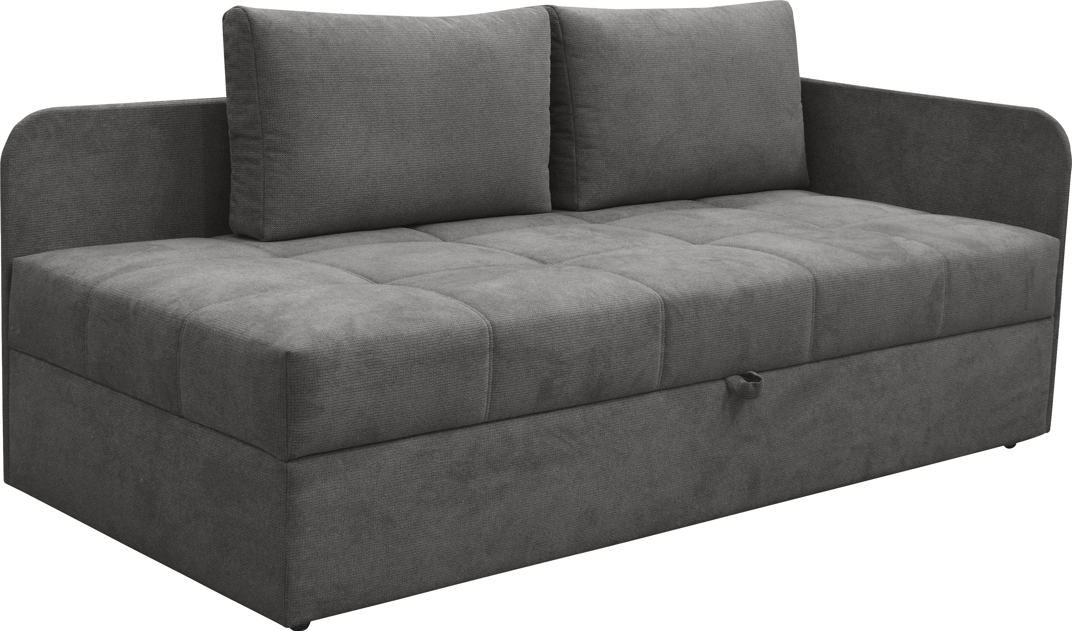 Thumbnail - alina Schlafsofa "Marla" inkl. Stauraum & 2 Rückenkissen, Armlehne wahlweise links oder rechts