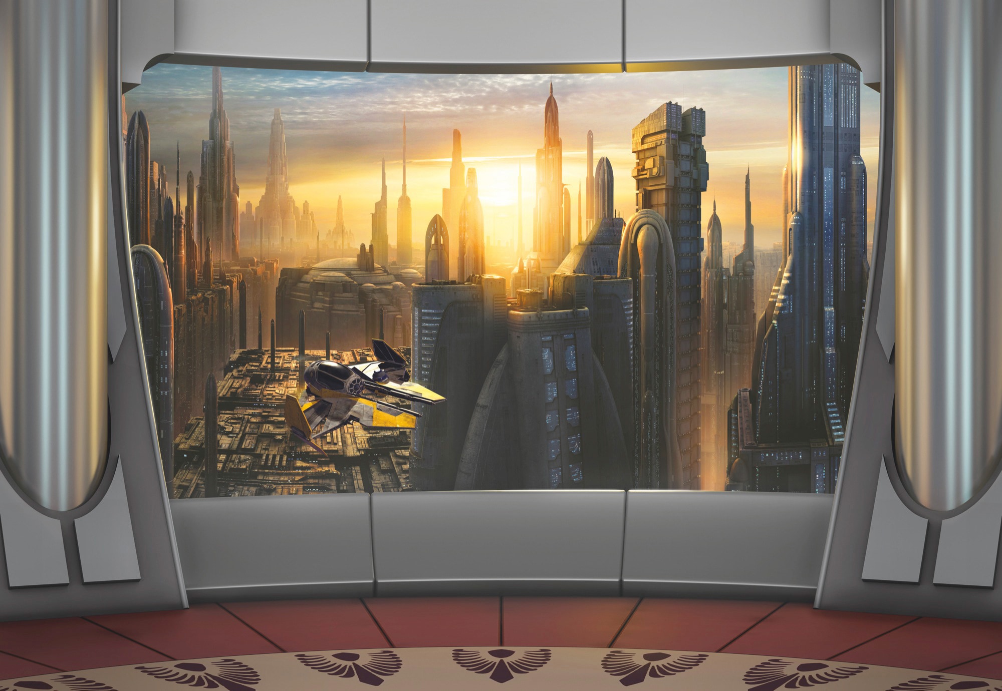 Fototapete »Star Wars Coruscant View«, 368x254 cm (Breite x Höhe), inklusive Kleister