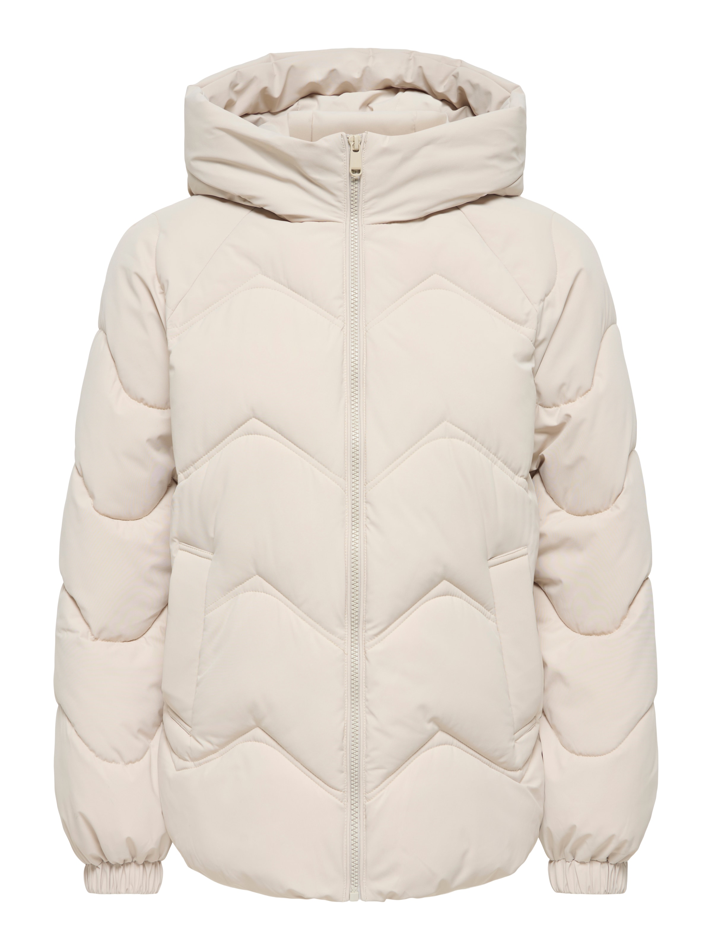 JDY Steppjacke »JDYPOWER SHORT HOOD PUFFER OTW HAB« mit Kapuze Kunstfaser