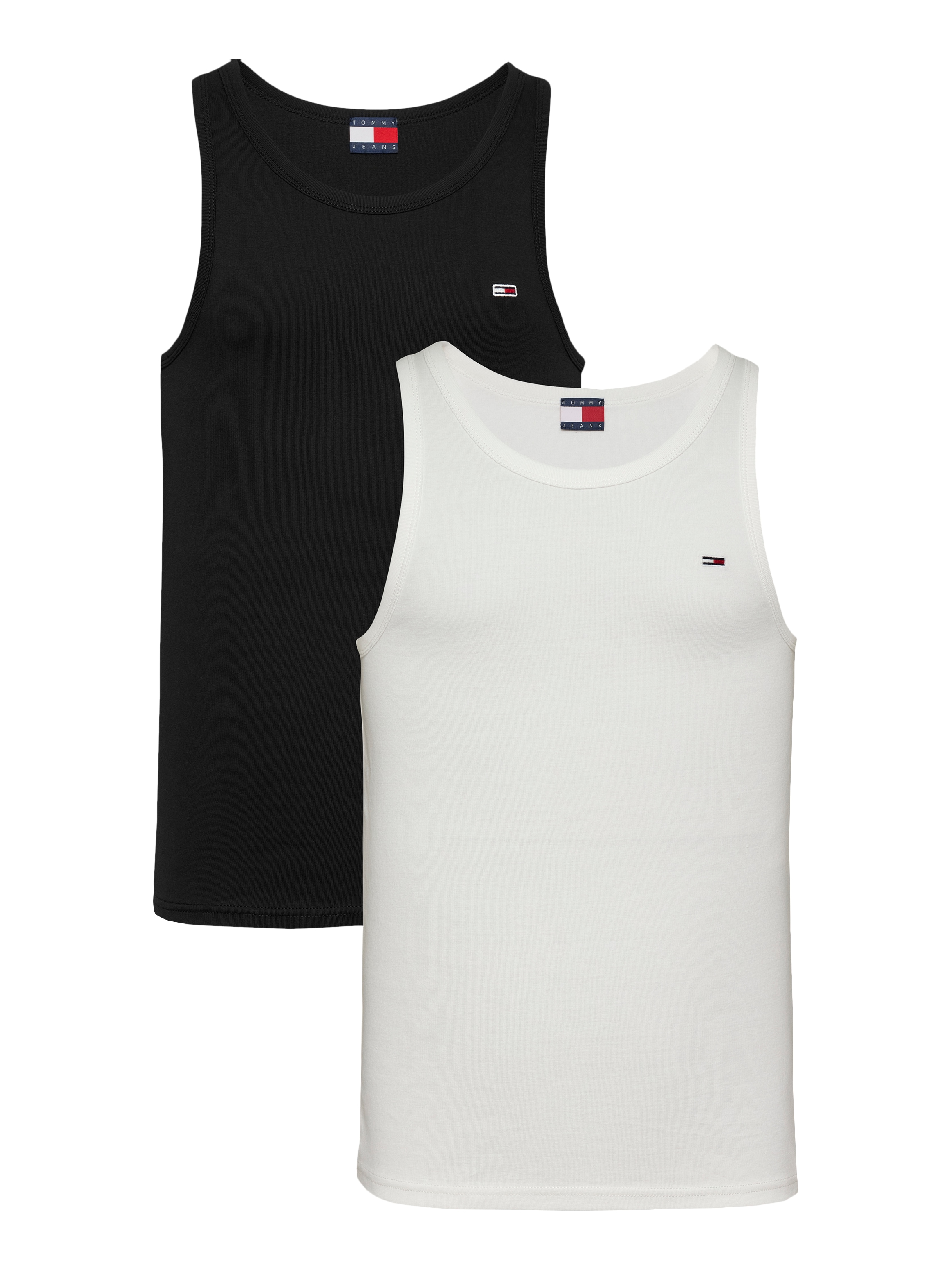 Tommy Jeans Tanktop "TJM XSLIM 2PCK RIB TANK EXT", (Packung, 2 tlg., 2er), mit gerippter Struktur