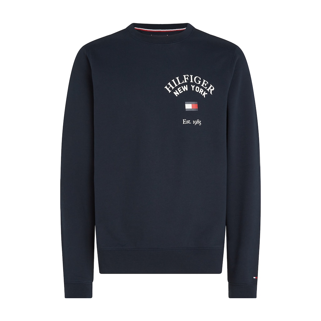 Tommy Hilfiger Sweatshirt »WCC ARCHED VARSITY SWEATSHIRT«, mit modischem Logodruck auf der Brust