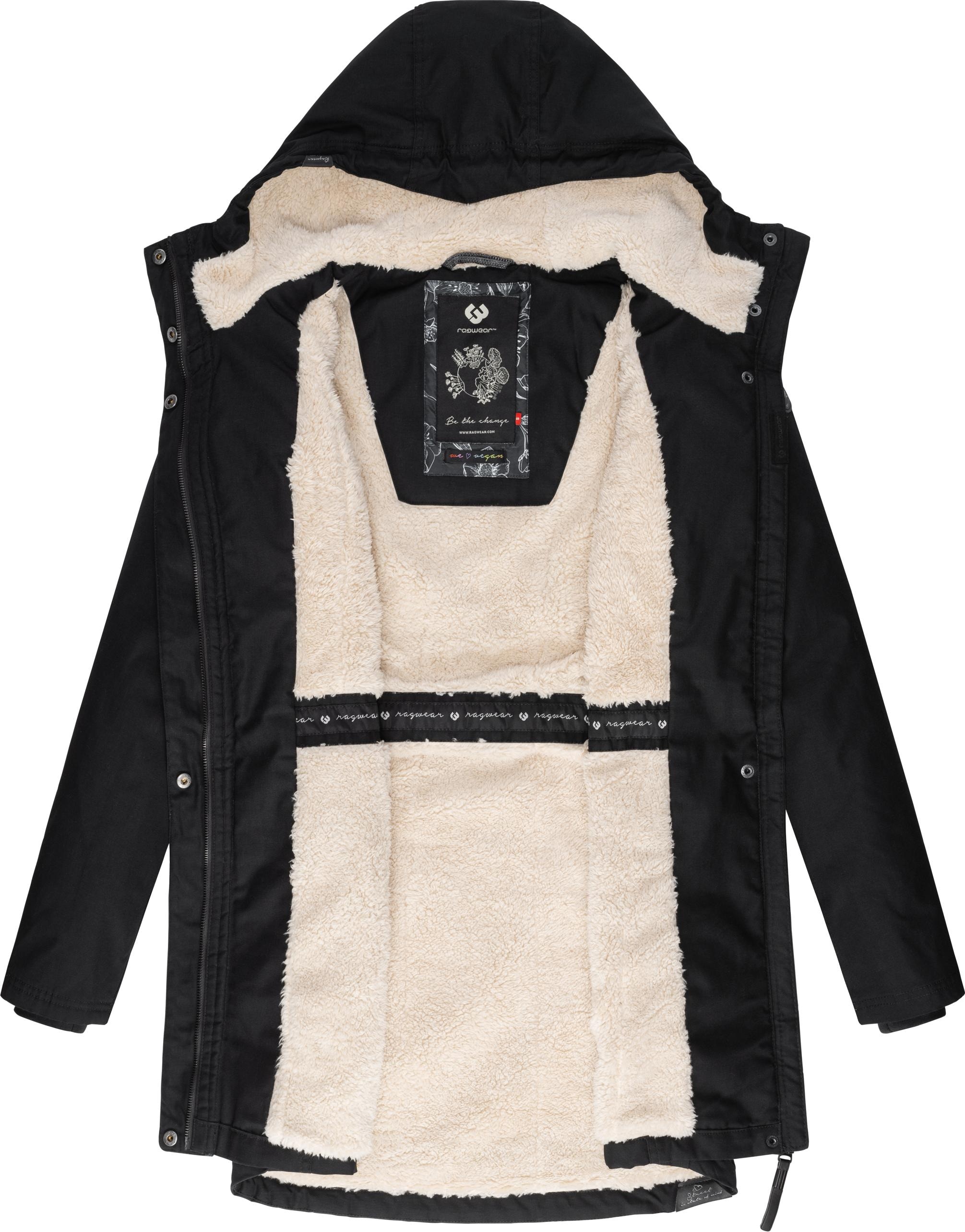 Ragwear Wintermantel Winterparka bestellen | und mit »Elsie«, für stylischer Teddyfleece Kapuze BAUR