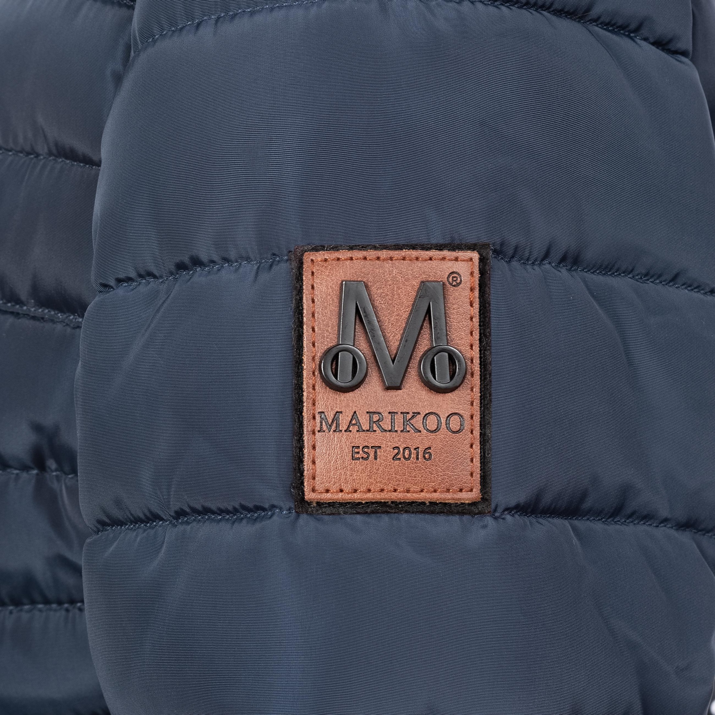 Marikoo Winterjacke »Amber«, mit Kapuze, stylische Steppjacke mit Teddyfutter