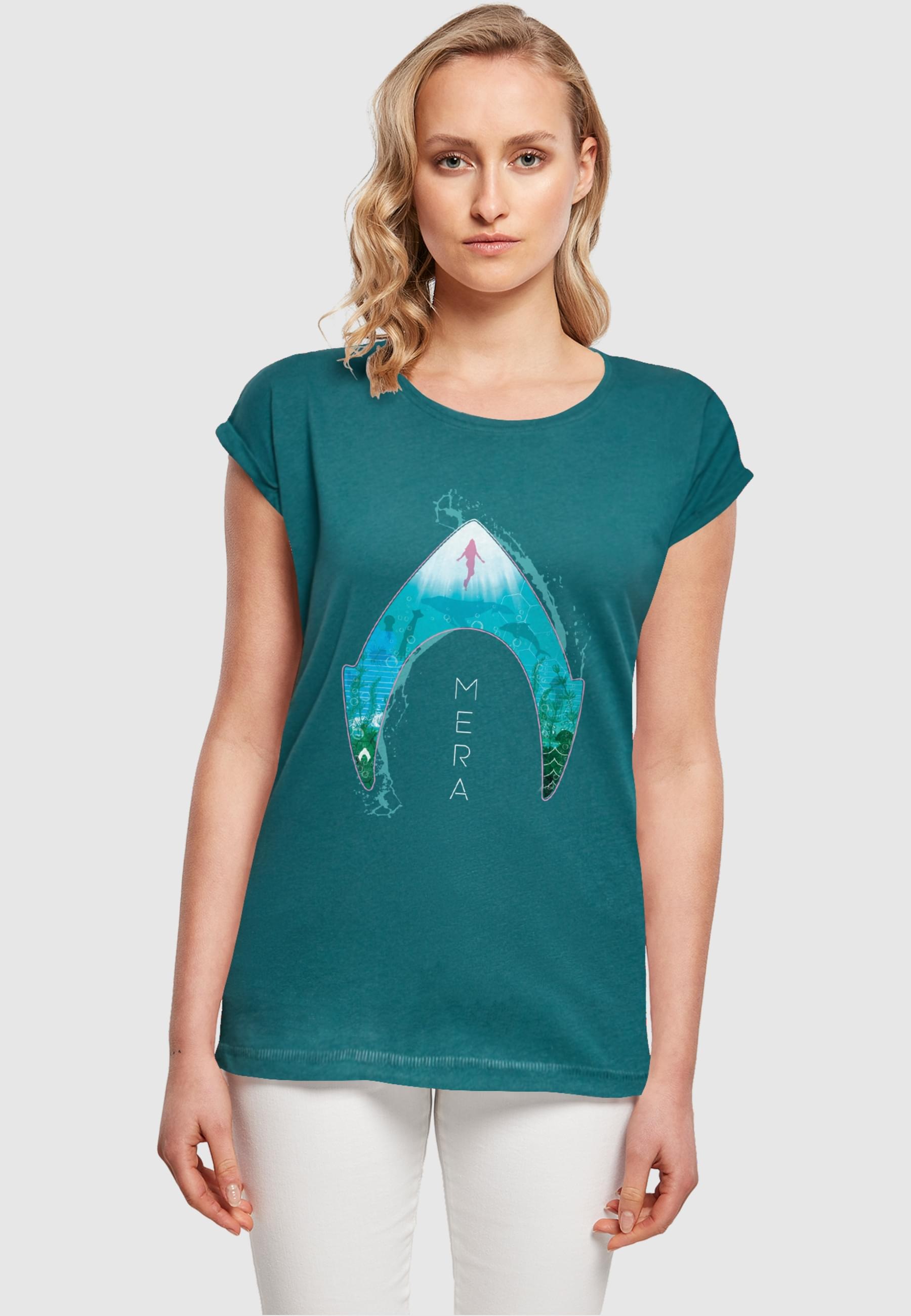 ABSOLUTE CULT T-Shirt "ABSOLUTE CULT Damen Ladies Aquaman - Mera Ocean Logo günstig online kaufen
