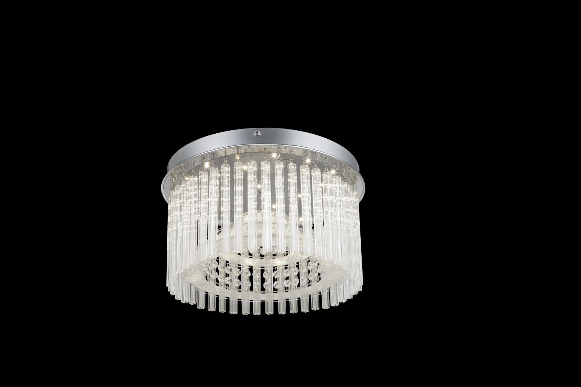 GLOBO LIGHTING LED Deckenleuchte »JOYCE«, Leuchtmittel LED-Modul | LED fest integriert, Glaskristalle, Deckenlampe, Glasstäbe, Wohn und Essbereich