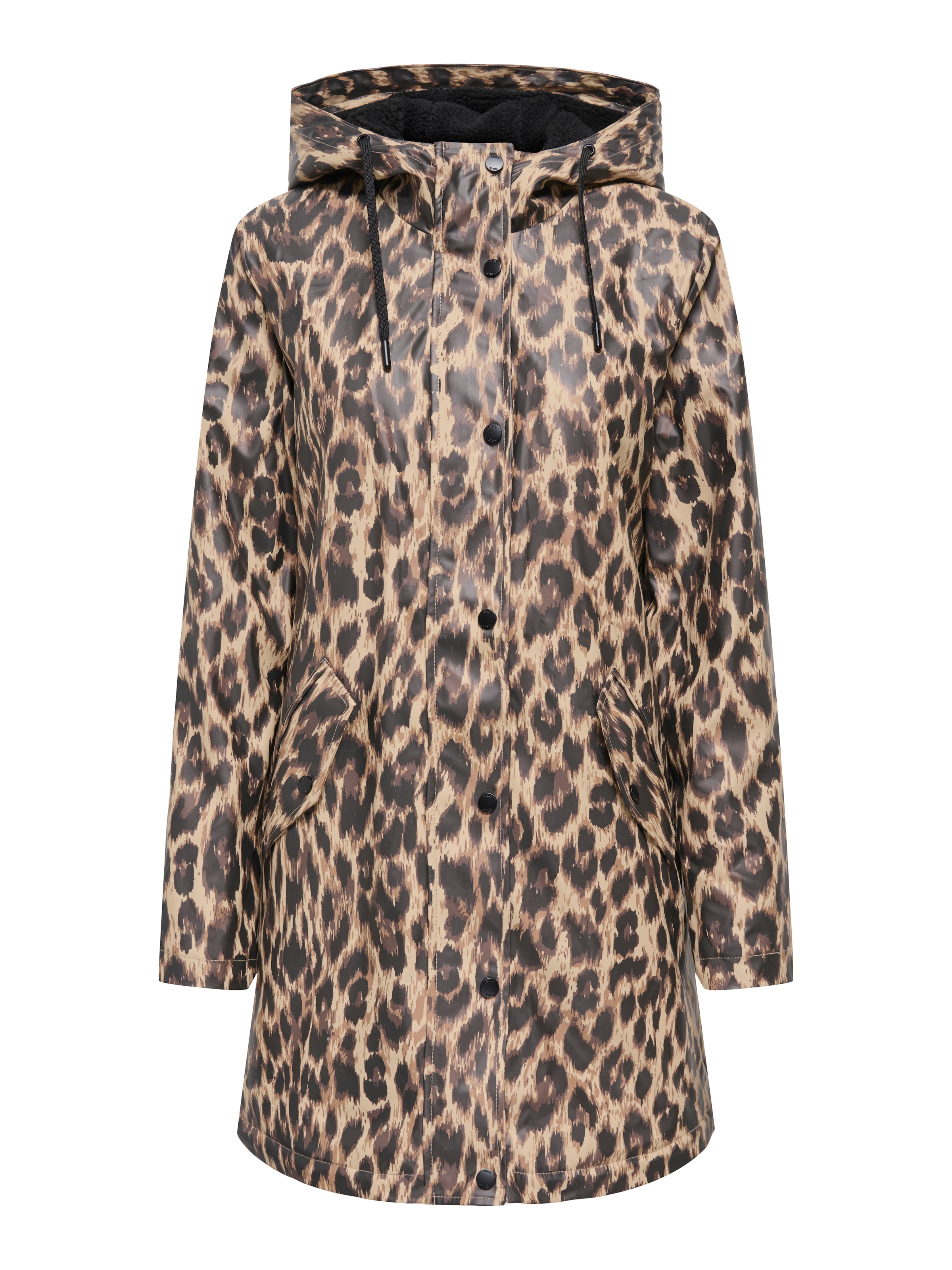 ONLY Funktionsmantel »ONLSALLY AOP TEDDY RAIN JACKET CC OTW« beschichtetes Material