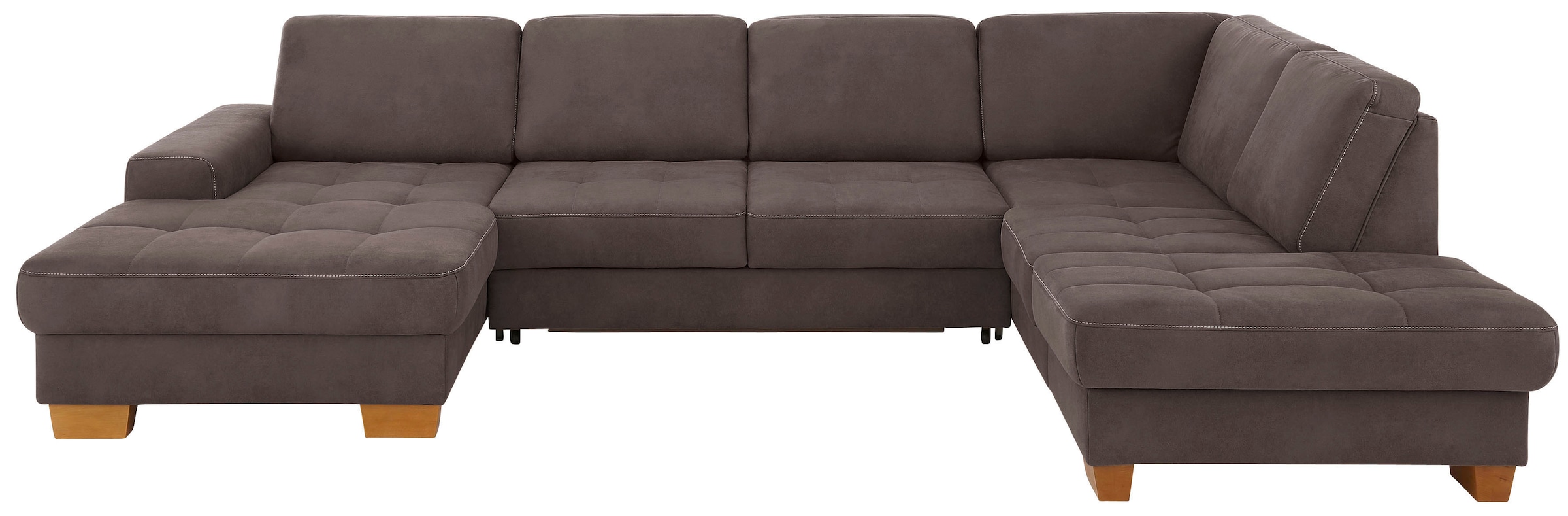 Home affaire Wohnlandschaft "Puccini U-Form" mit Federkern, Sitztiefenverst günstig online kaufen