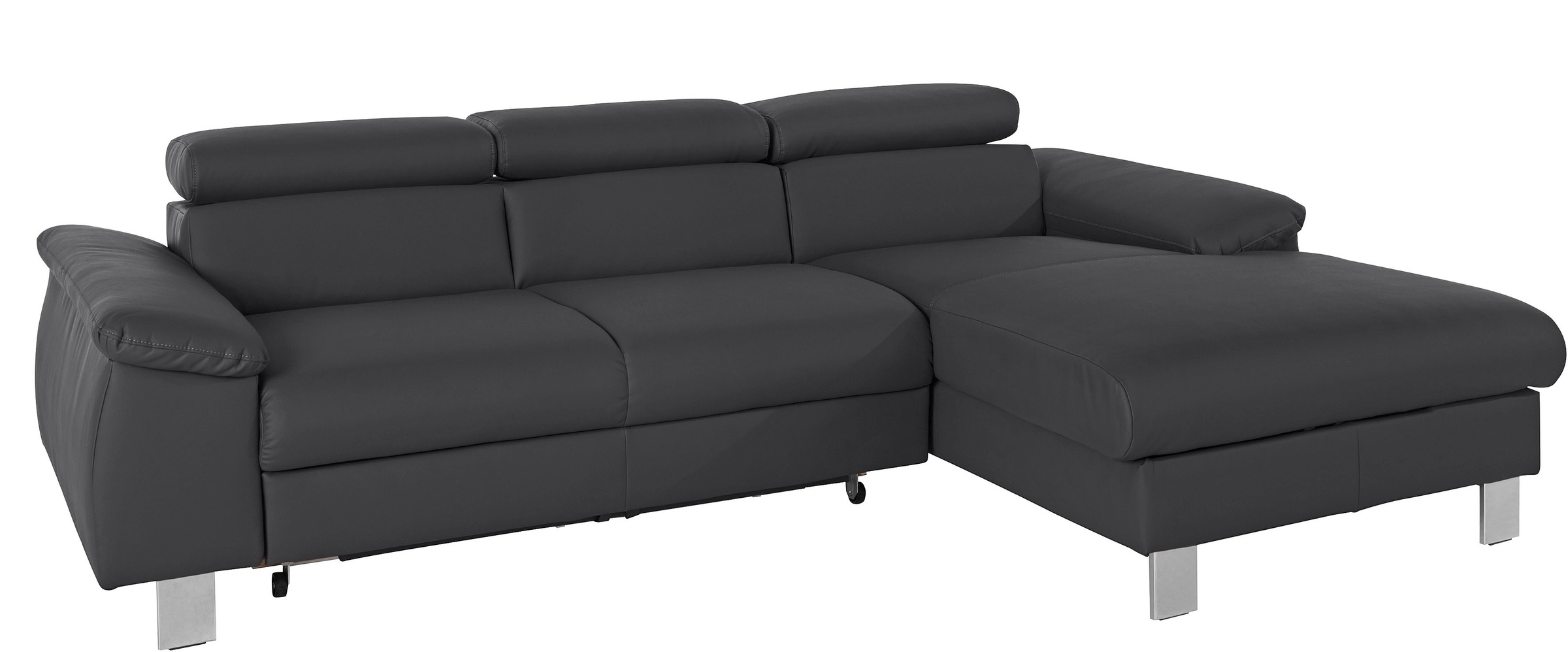 COTTA Ecksofa "Komaris L-Form, B: 244 cm" mit Kopfteilverstellung, optional günstig online kaufen