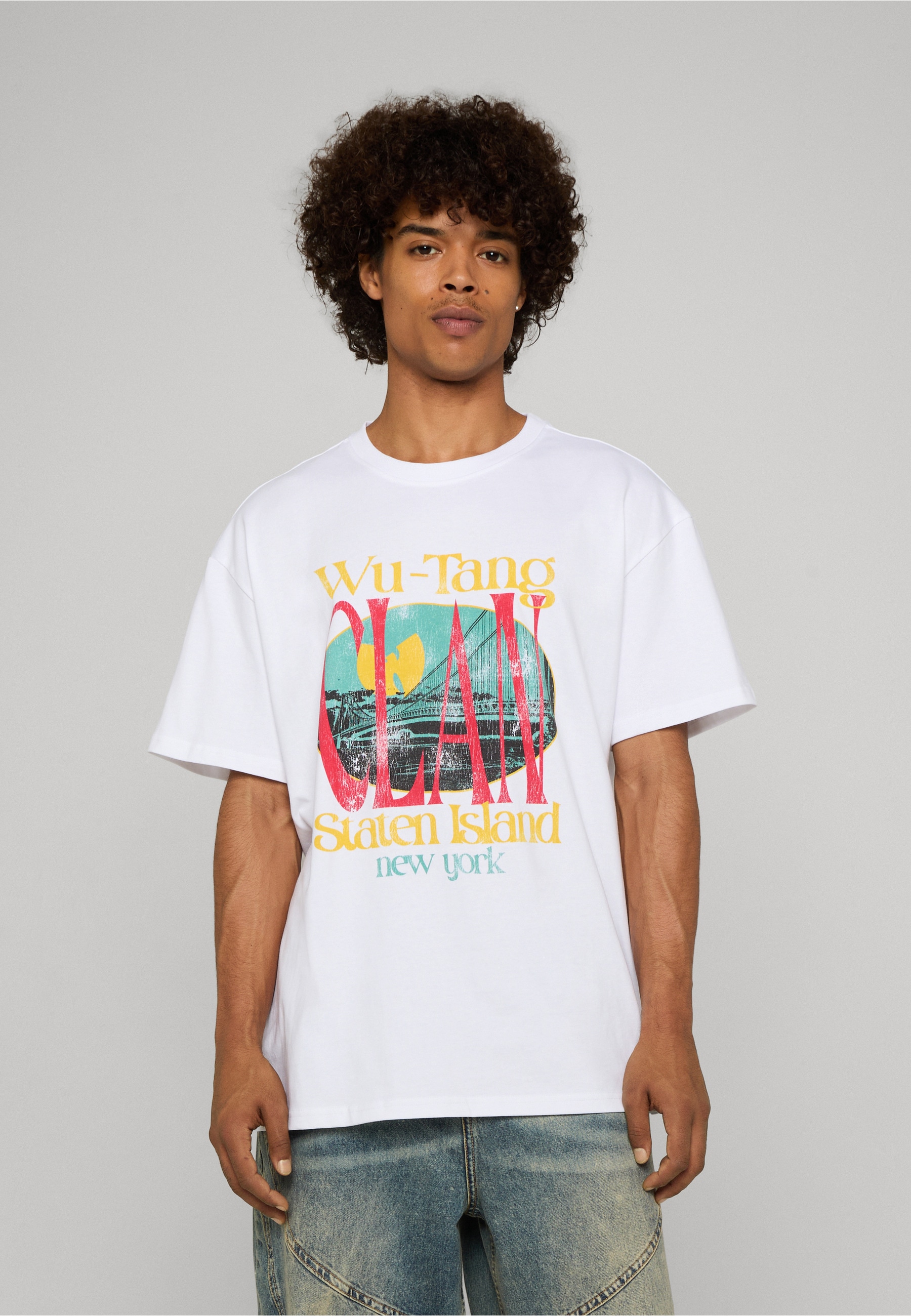 Upscale by Mister Tee Kurzarmshirt »Upscale by Mister Tee Herren Wu Tang Staten Island Oversize Tee« 1 tlg.