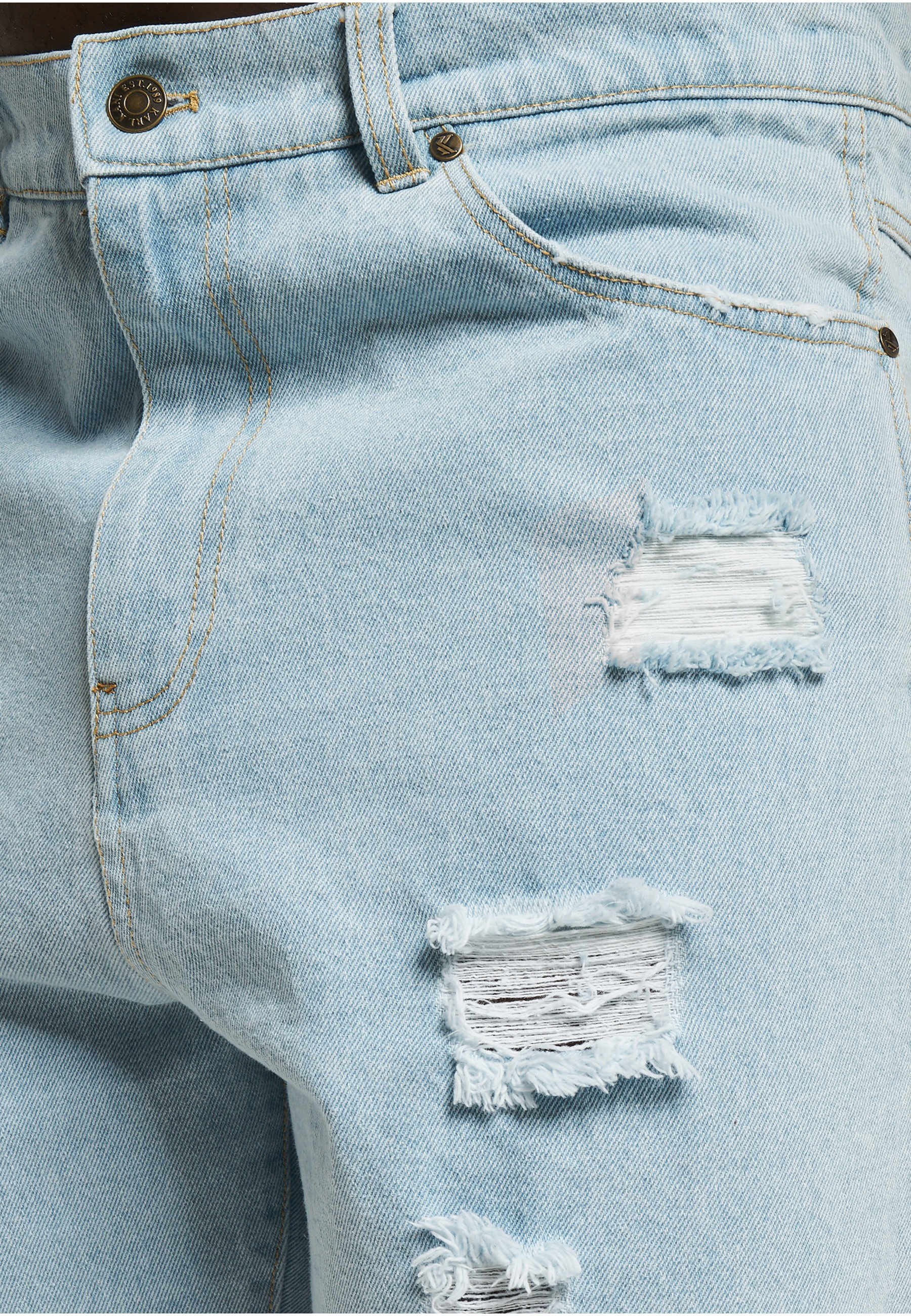 Karl Kani Jeansbermudas »Karl Kani Herren KM232-027-1 KK OG Heavy Distressed Denim Shorts« 1 Stk.