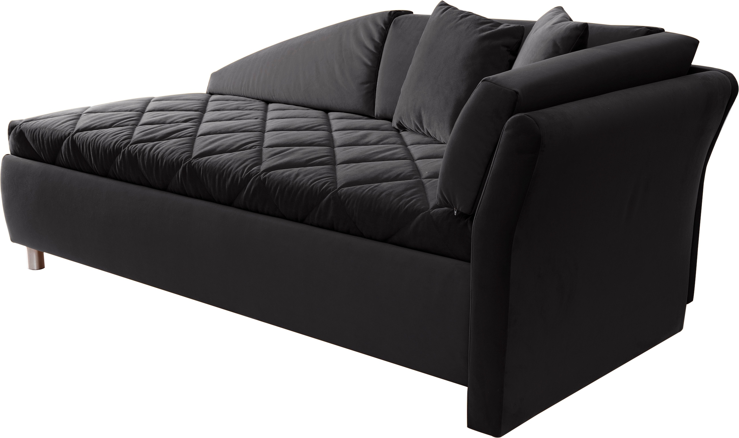 alina Schlafsofa »Lindsay«, Bettkasten, Zierkissen-Set aus: 2 Stk. 40x40cm, 1 Stk. 30x30cm