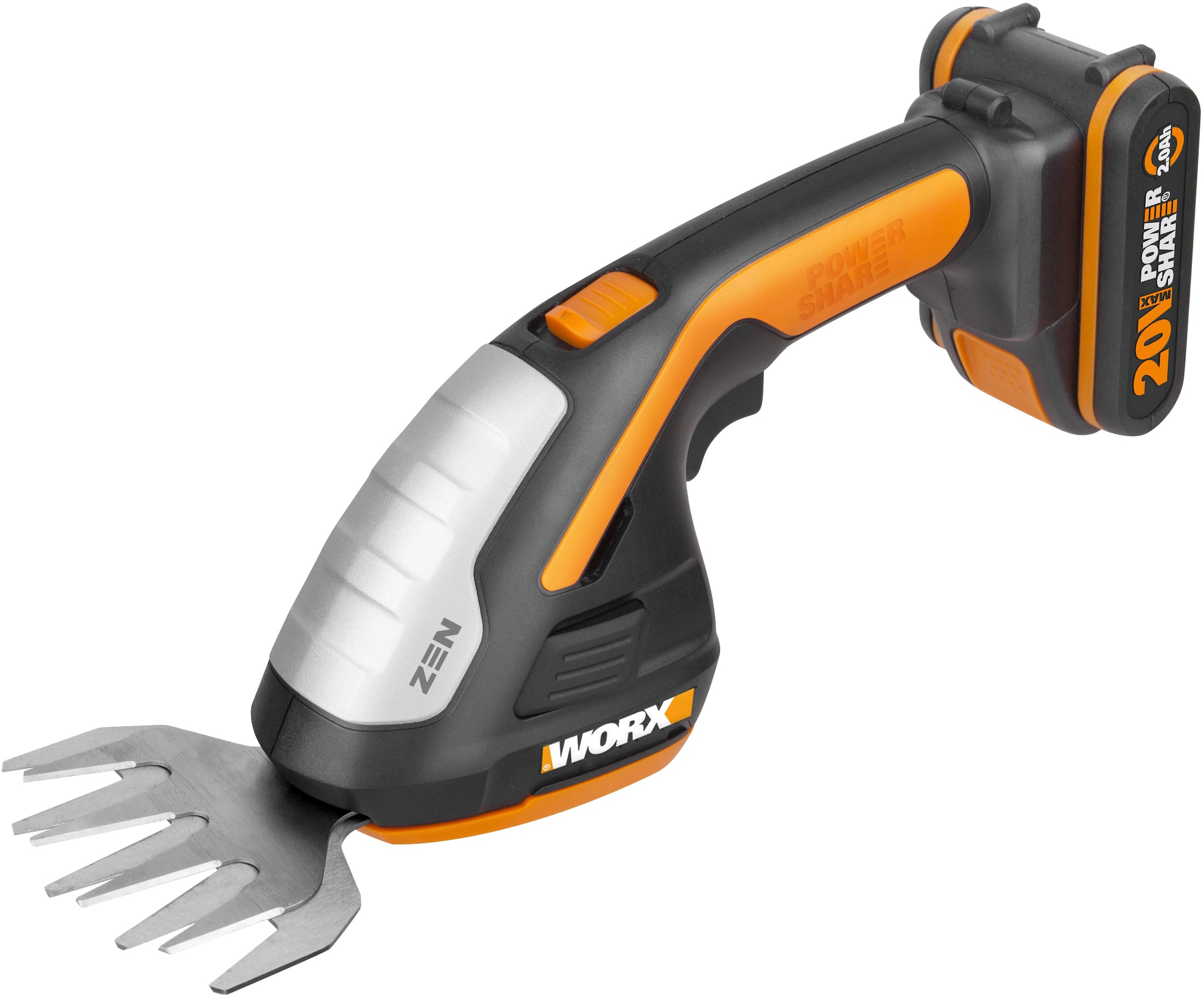 Worx Akku-Gras- und Strauchscherenset »WG801E«, 3-in-1, inkl. Akku und Ladegerät