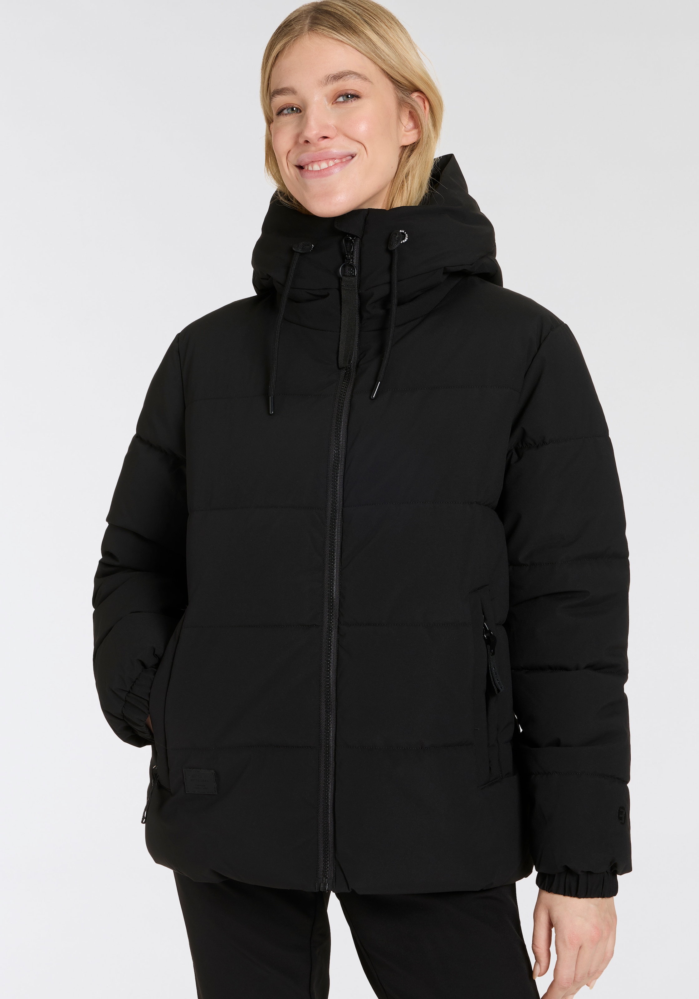 Icepeak Steppjacke "ADAMAN" mit Kapuze mit verstellbarer Kapuze, wasserabweisendes Außenmaterial, Regular Fit