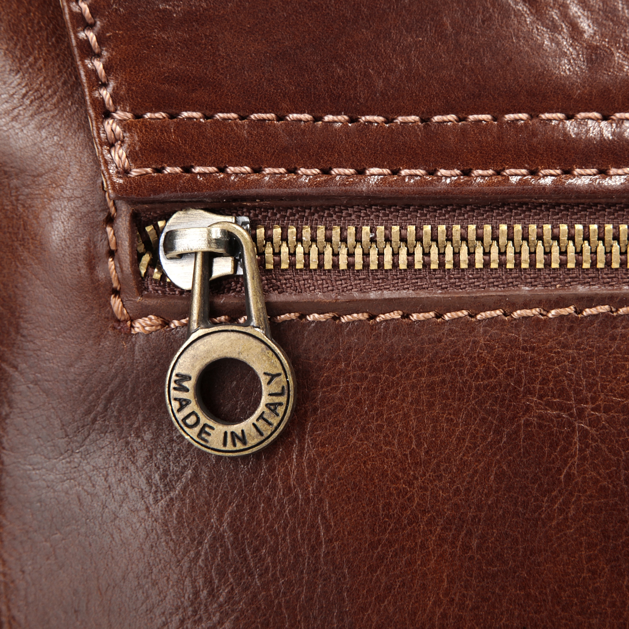 Piké Umhängetasche, echt Leder, Made in Italy
