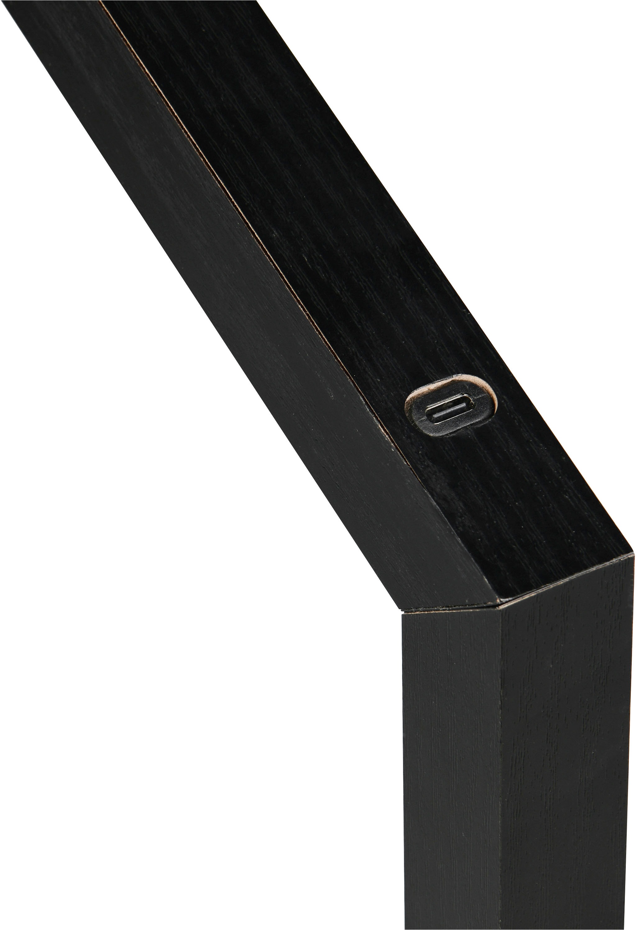 REALITY Leuchten LED Tischleuchte »SKIP, magnetische Touch-Tischlampe aus Holz, Leuchtenkopf abnehmbar«, 1 flammig, Leuchtmittel LED-Board | LED fest integriert, On/Off Touch und Dimmschalter, USB-Ladeanschluss, Akku-Laufzeit 3h