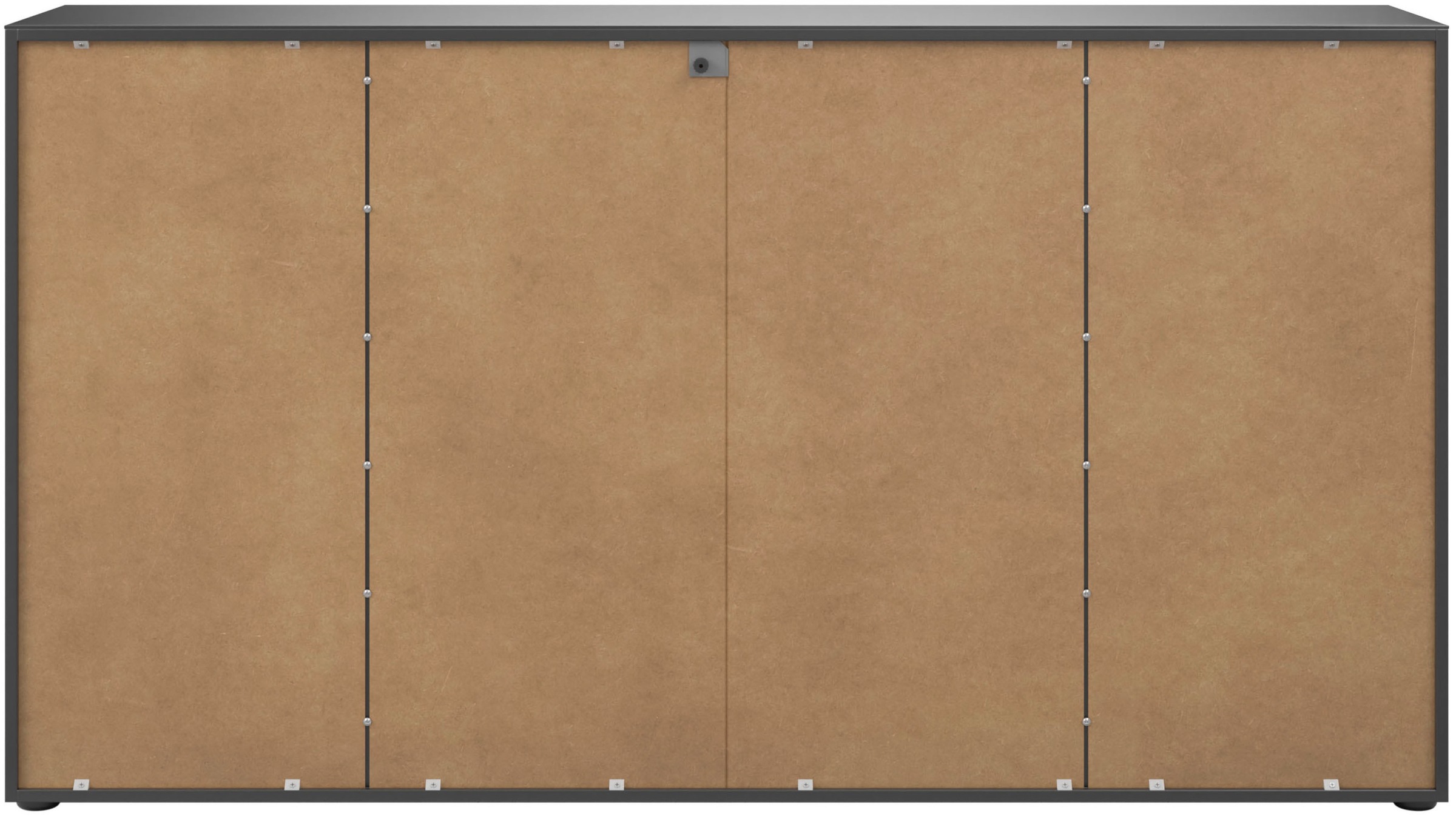 Manjana Möbel Sideboard »Kommode mit Chrom oder Schwarz matten Metallgriffen«