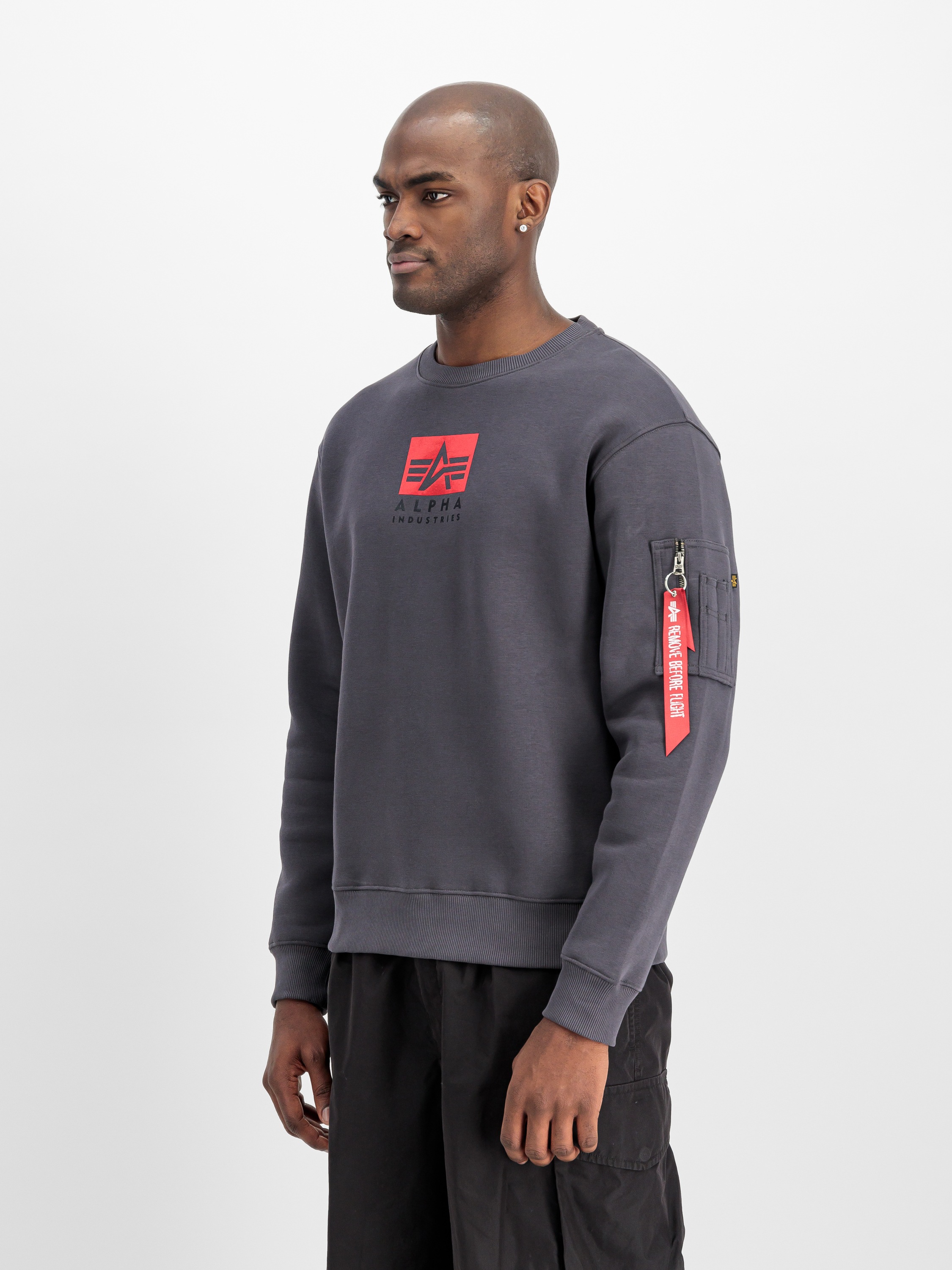 Alpha Industries Sweater "Alpha Industries Men - Sweatshirts Satin Logo Swe günstig online kaufen