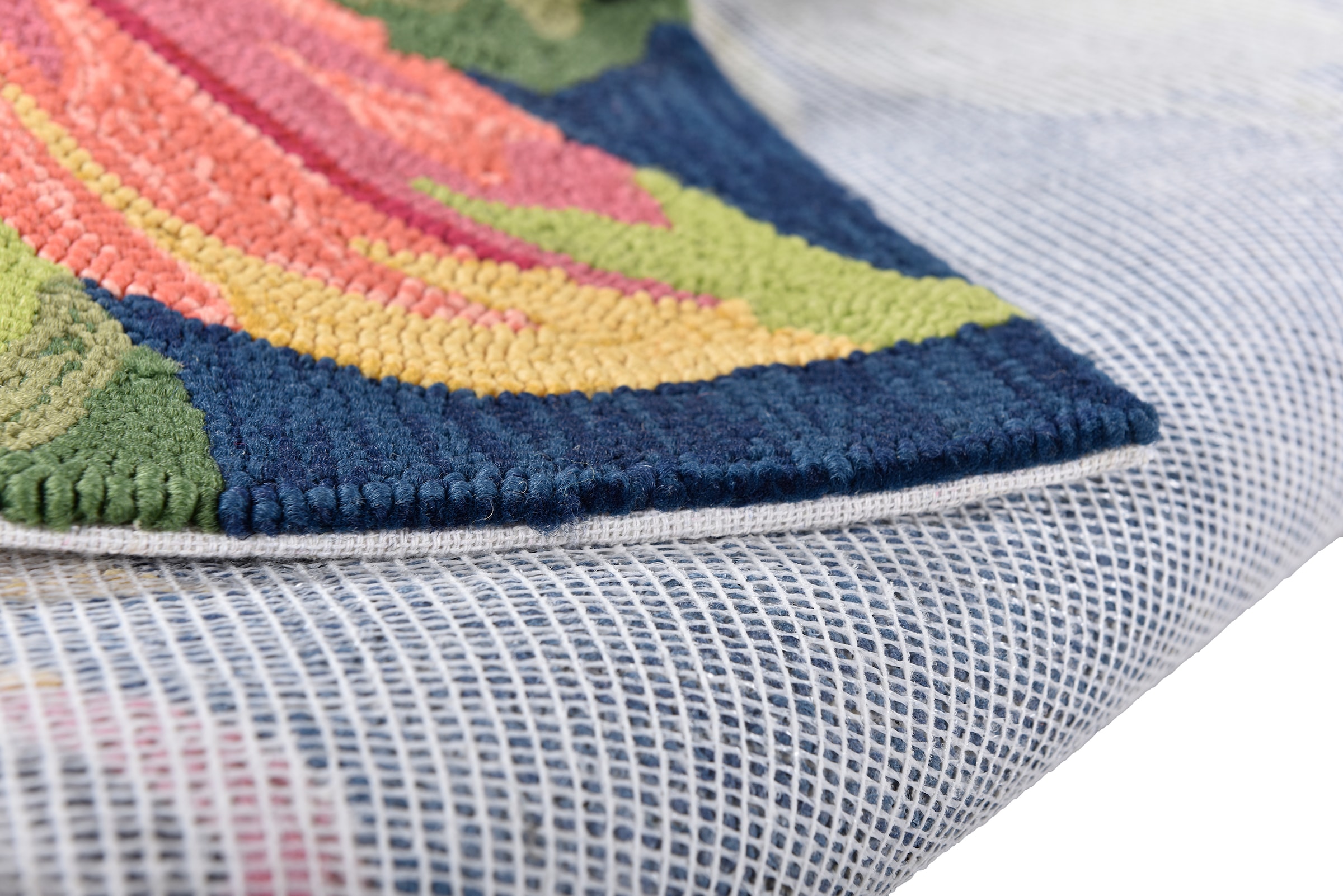 Gino Falcone Teppich »Rosetta 020 Flamingos«, rechteckig, 15 mm Höhe, besonders weich durch Microfaser, In- und Outdoor geeignet, Wohnzimmer