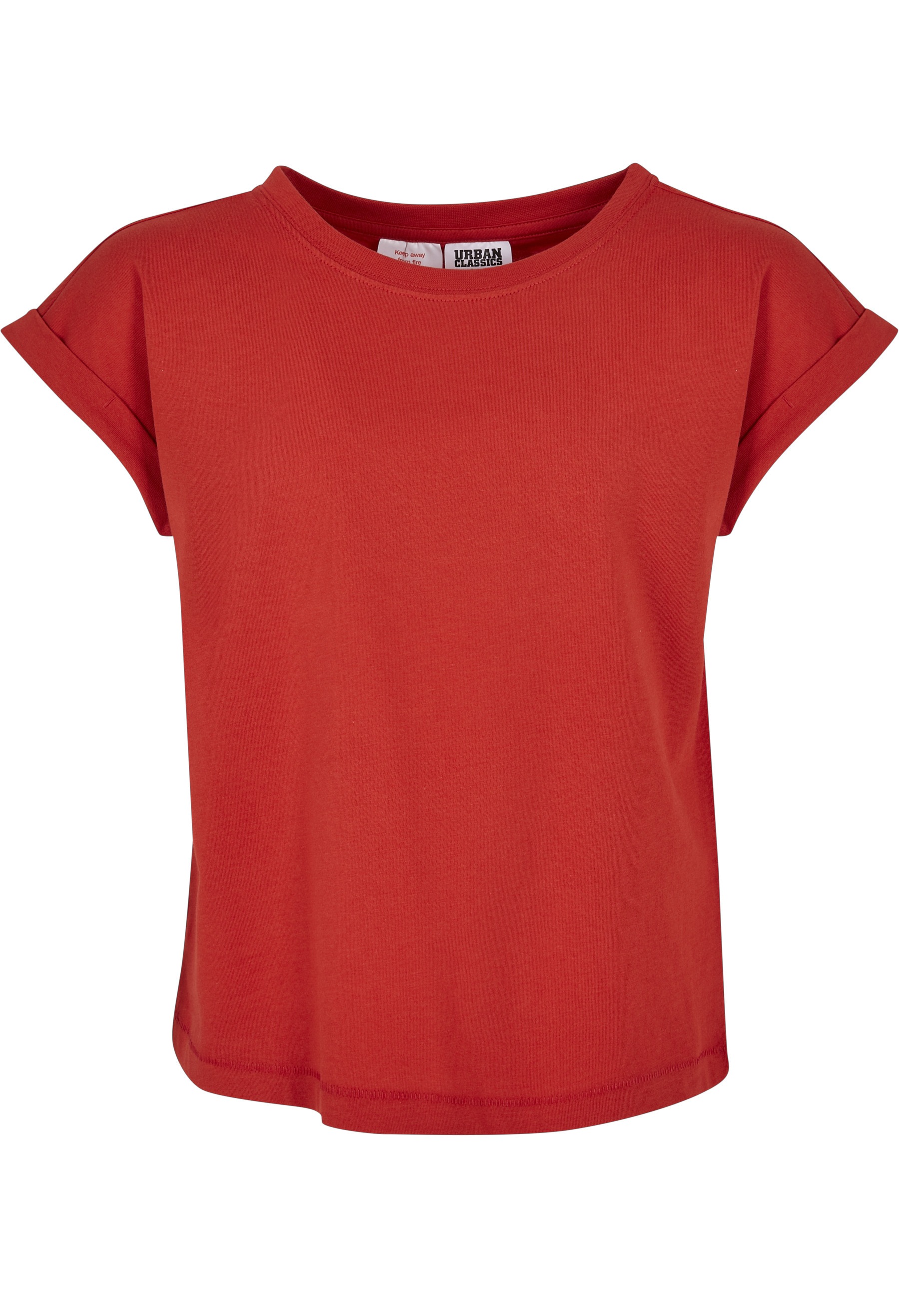 URBAN CLASSICS T-Shirt "Urban Classics Damen Girls Organic Extended Shoulder Tee" 1 Stk.