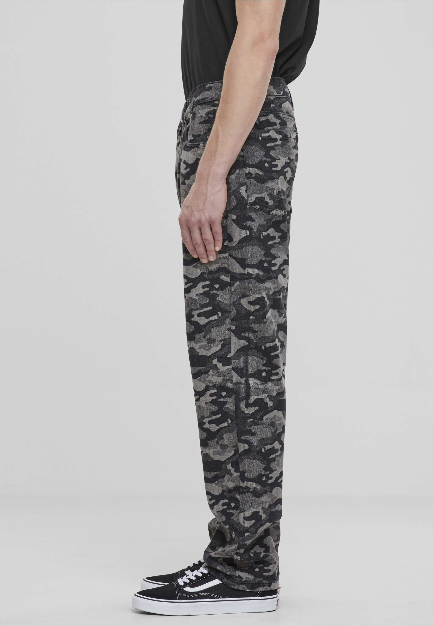 URBAN CLASSICS Cargohose »Urban Classics Laser Camo Printed Jeans«