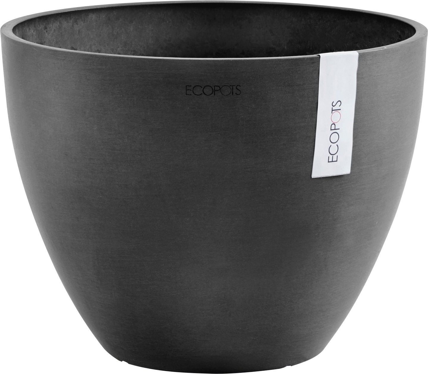 Ecopots Pflanztopf Antwerp Dunkelgrau 50 cm günstig online kaufen