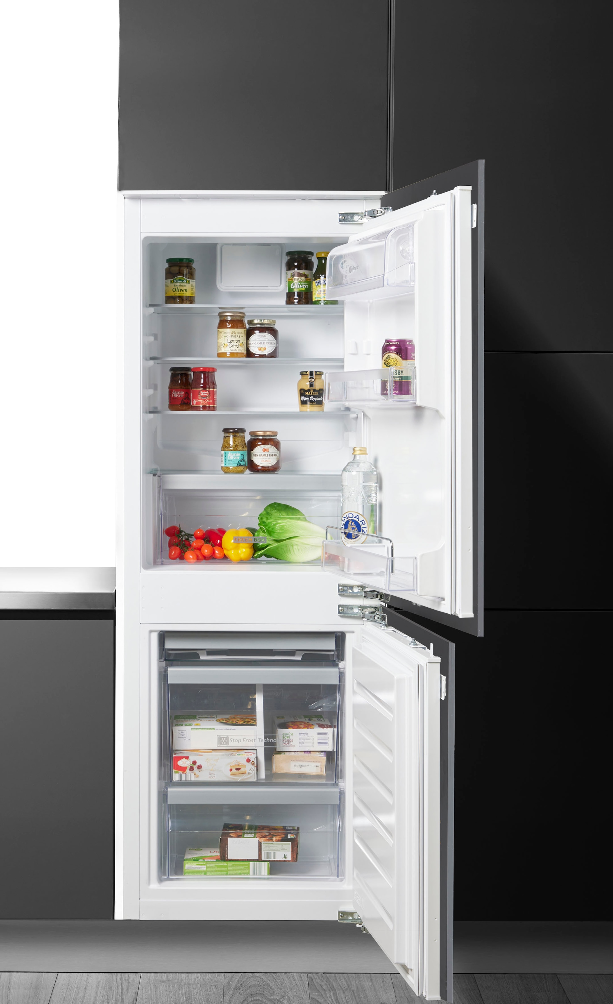 BAUKNECHT Einbaukühlgefrierkombination "KGIS 16F3 P" 157,6 cm hoch 55,7 cm günstig online kaufen