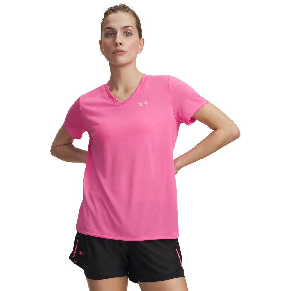Under Armour Trainingsshirt "TECH SSV- SOLID" mit V-Ausschnitt, schnell trocknend, atmungsaktiv, normale Schnittform