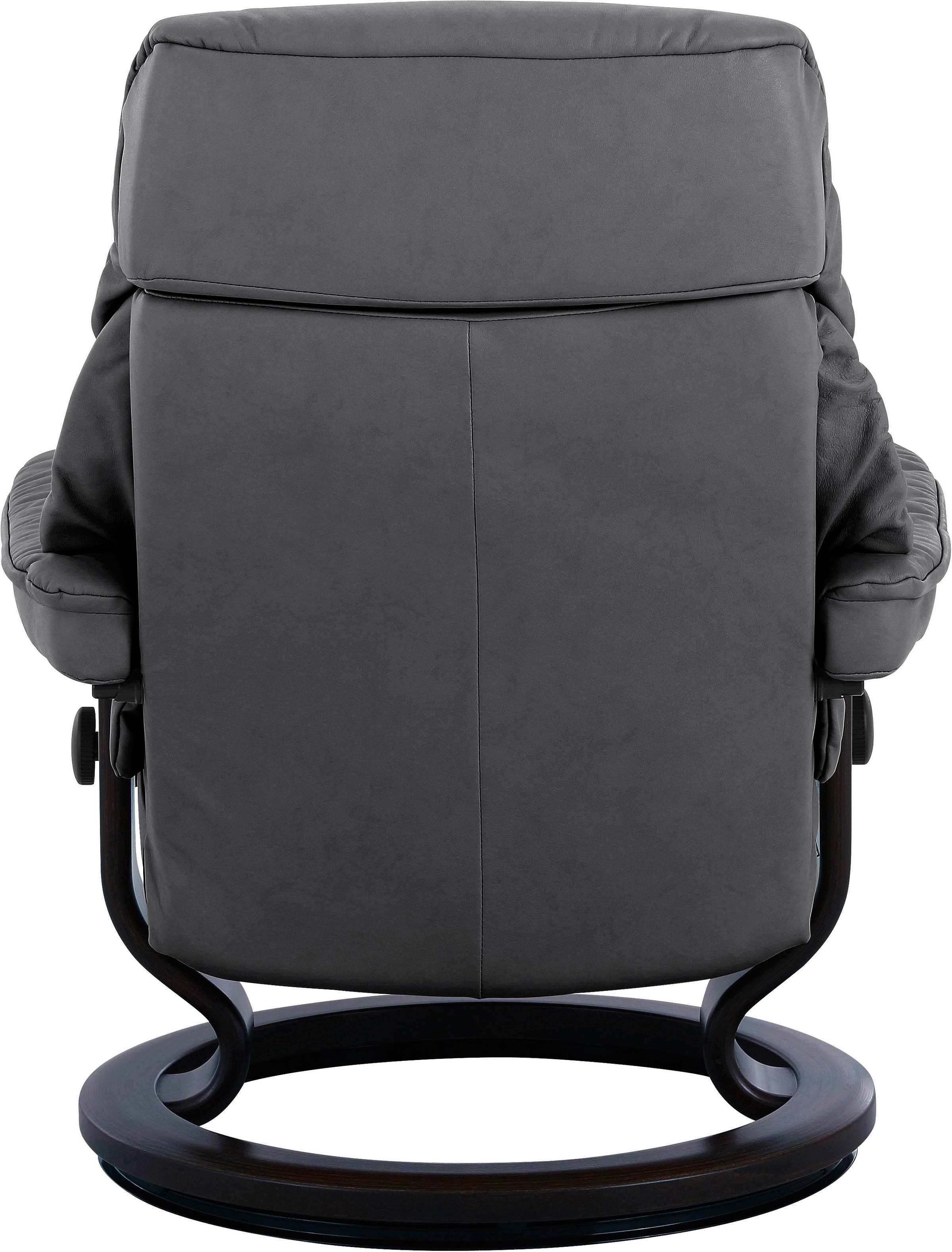 Stressless® Relaxsessel »Ruby«, (Set, Relaxsessel mit Hocker), mit Classic Base, Größe M, Gestell Eiche, Wenge, Braun & Schwarz