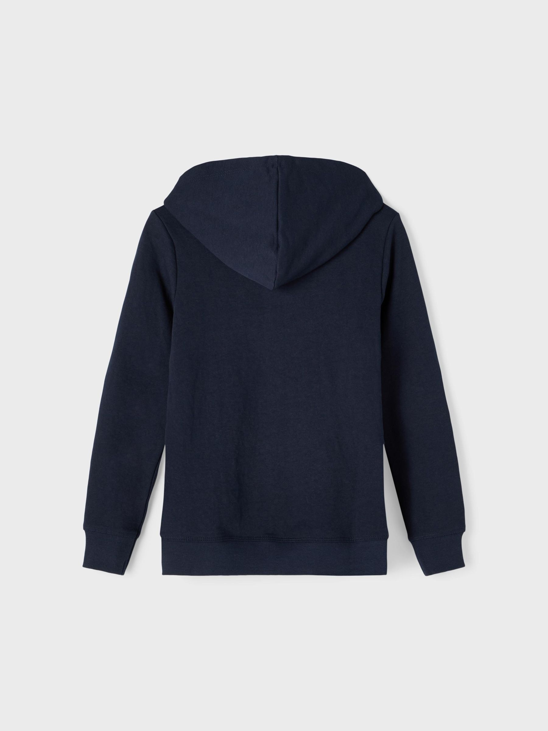 Thumbnail - Name It Kapuzensweatjacke "NKMNESWEAT CARD W HOOD UNB NOOS" in klassischer Form