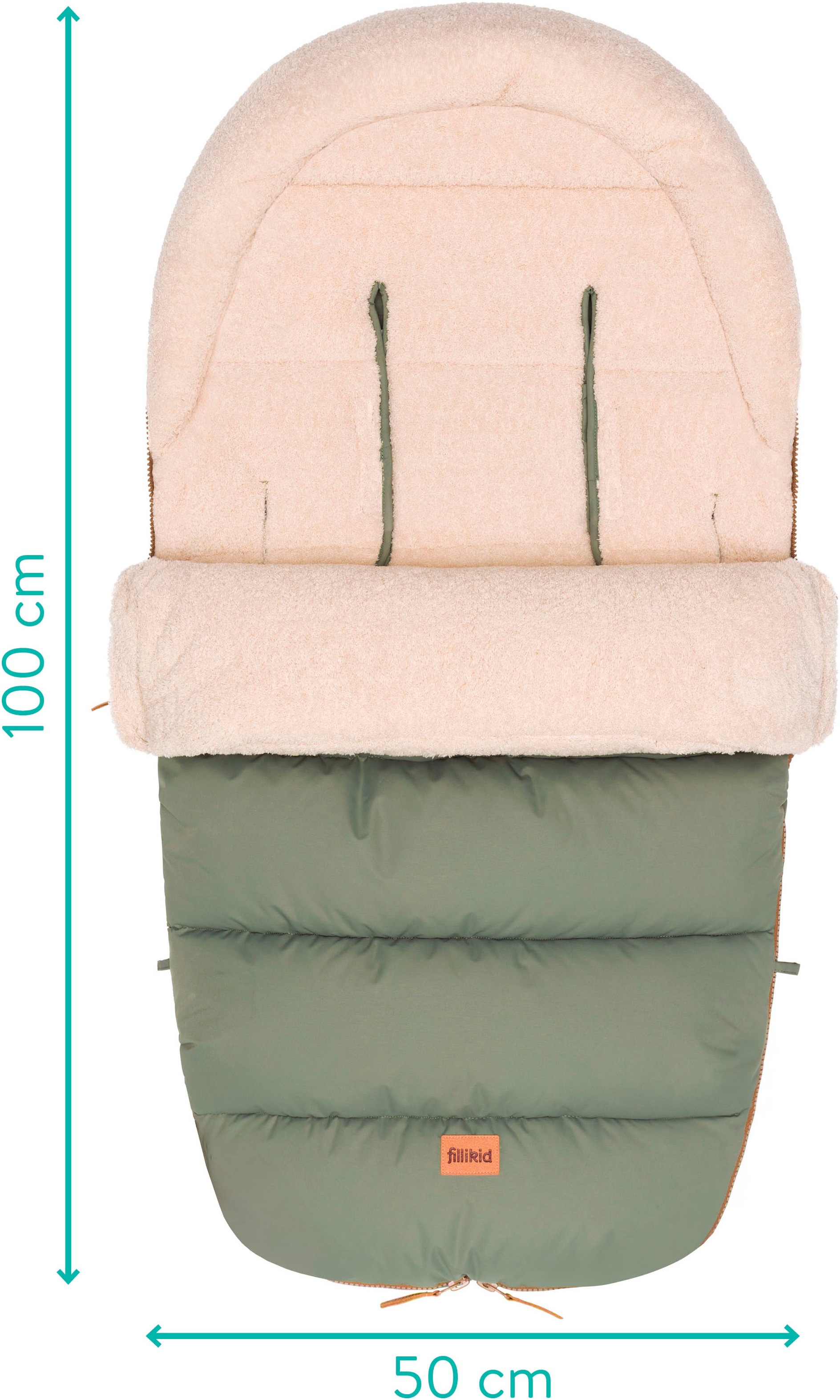 Fillikid Fußsack »Atlas, Winterfußsack«, mit Teddy-Plüsch