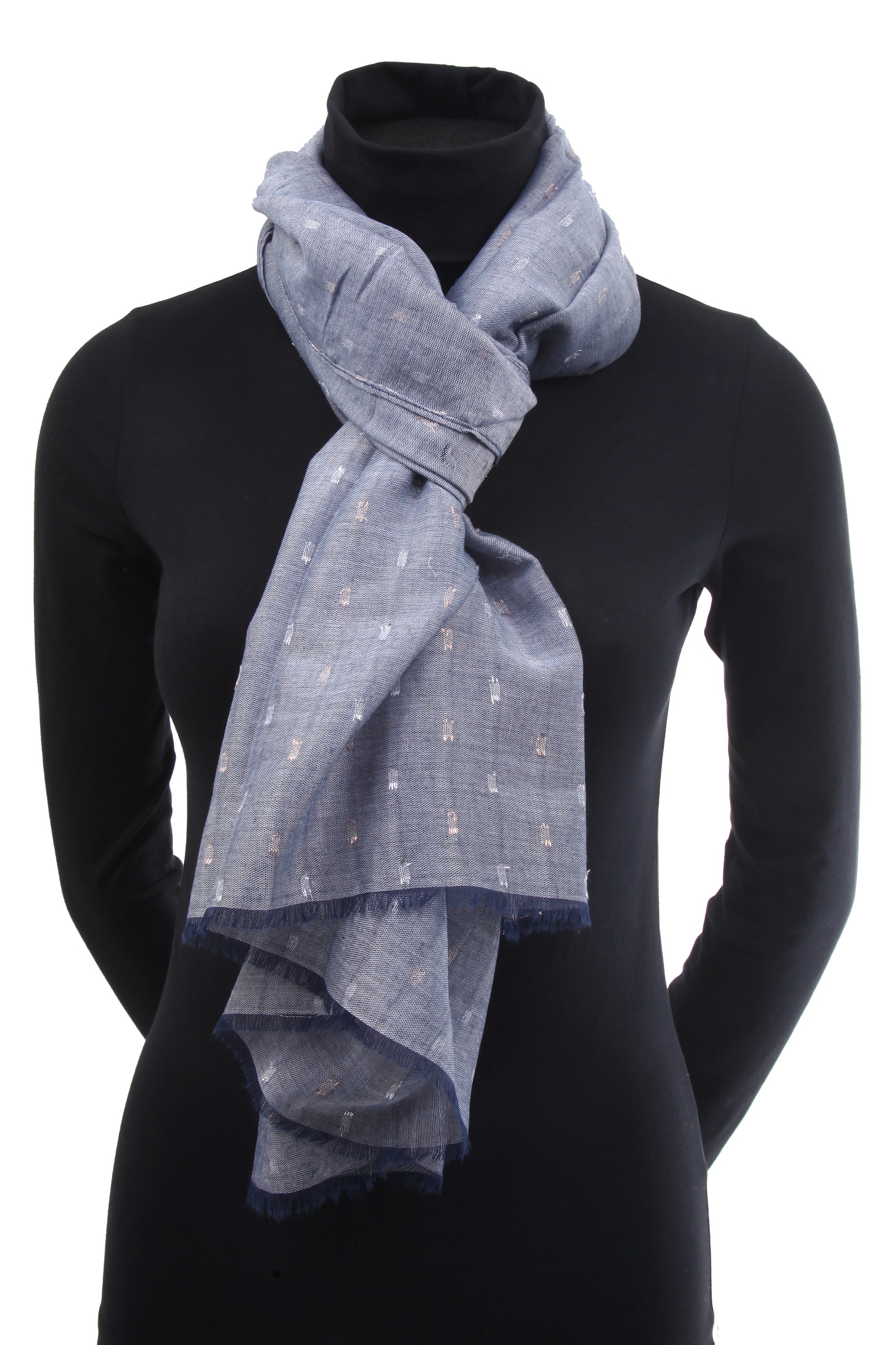 COLLEZIONE ALESSANDRO Modeschal »Pauahi«, mit glitzerndem Garn bestickt