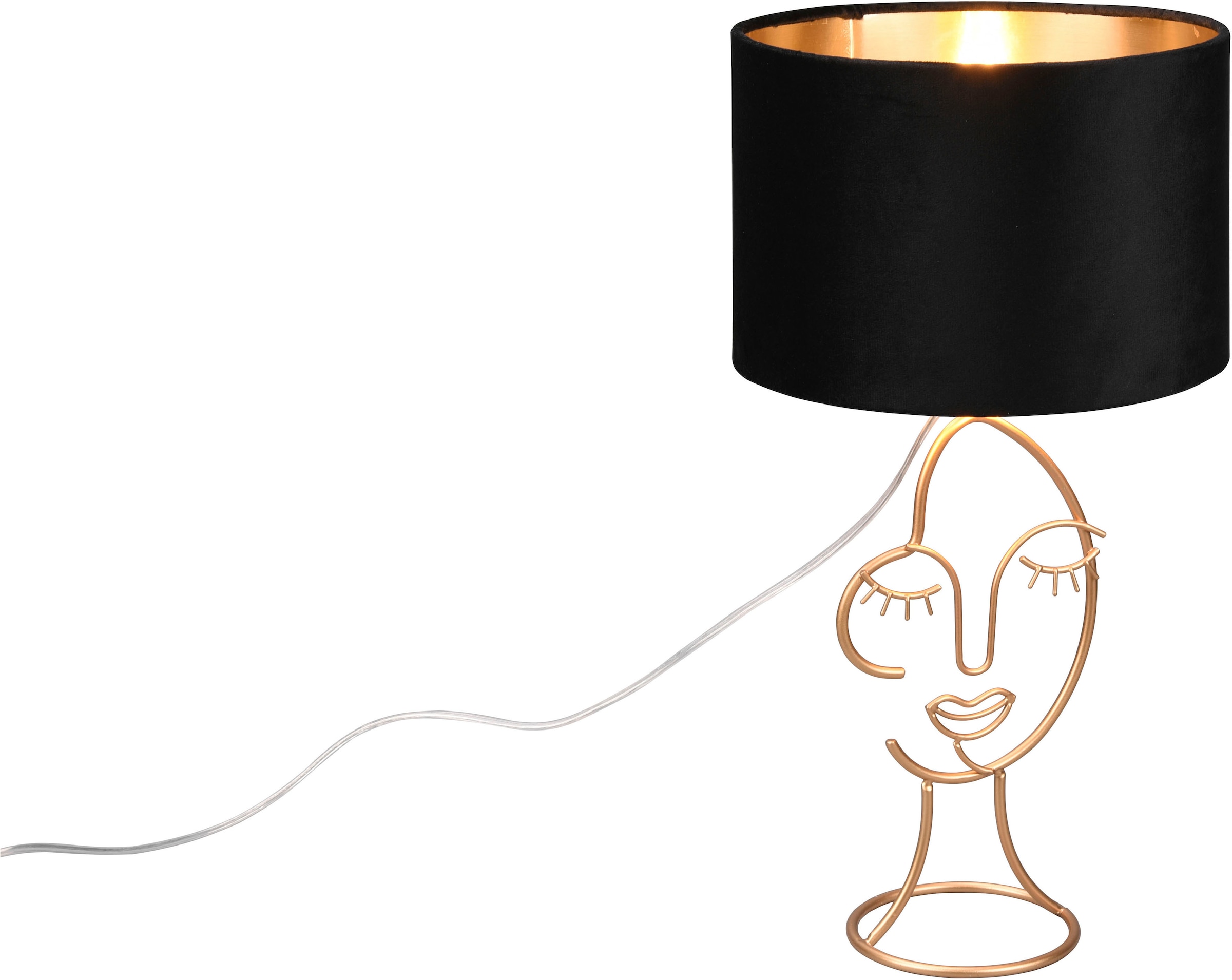 TRIO Leuchten Schreibtischlampe »Mary«, 1 flammig-flammig, Deko Tischleuchte  Gesicht Schnurschalter exkl 1xE27 max 60W Höhe 45cm | BAUR