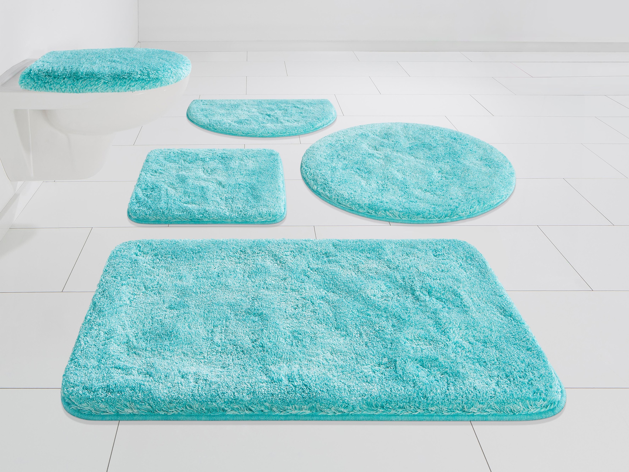 Grund Badematte "Melos, Badvorleger, Badezimmer Teppich, sehr weich" Höhe 2 günstig online kaufen