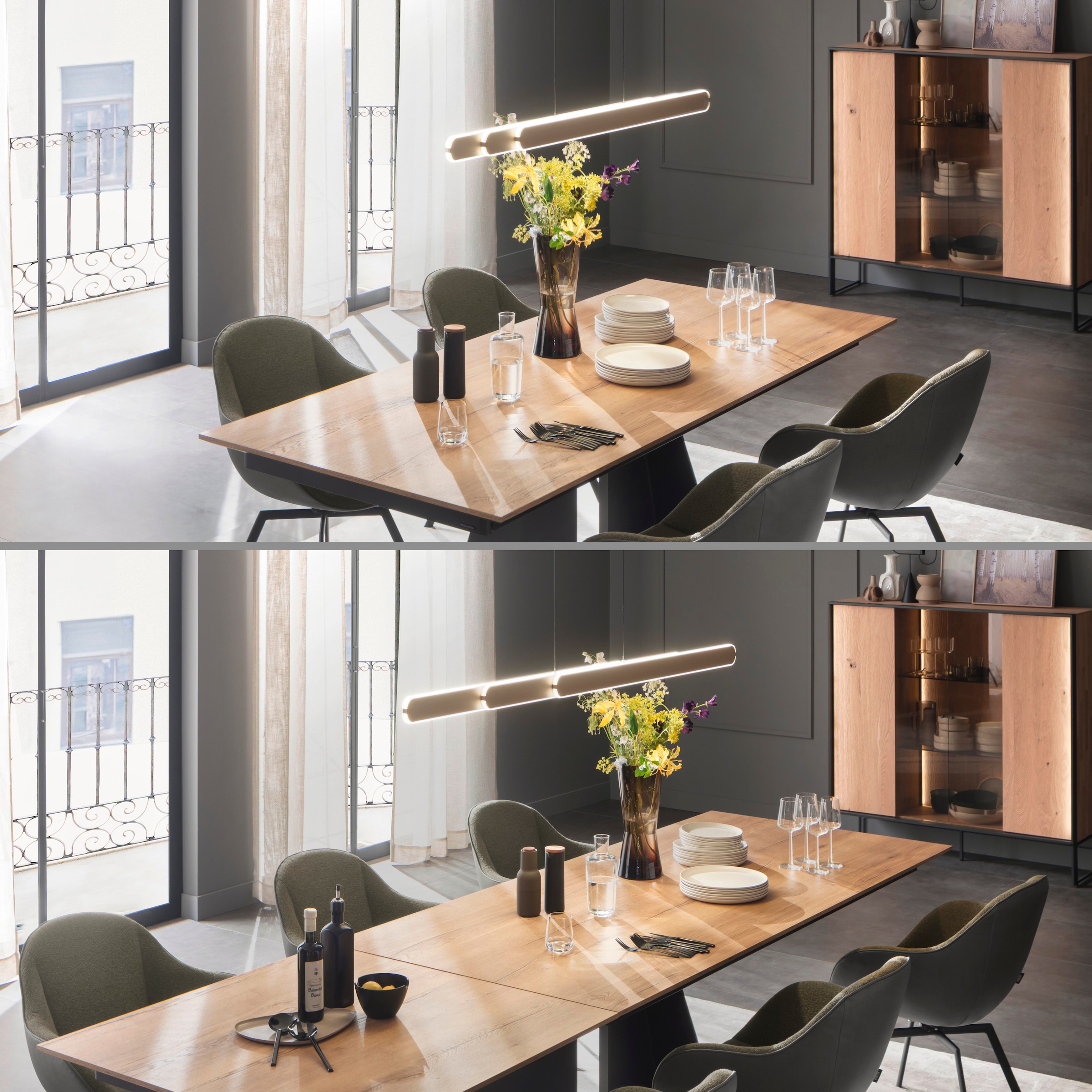 SCHÖNER WOHNEN-Kollektion LED Pendelleuchte »ADRIANA ROUND« LED-Board 1 Stk. warmweiß - kaltweiß SCHÖNER WOHNEN Kollektion, Touchdimmer, Comfort-Lift, Memoryfunktion