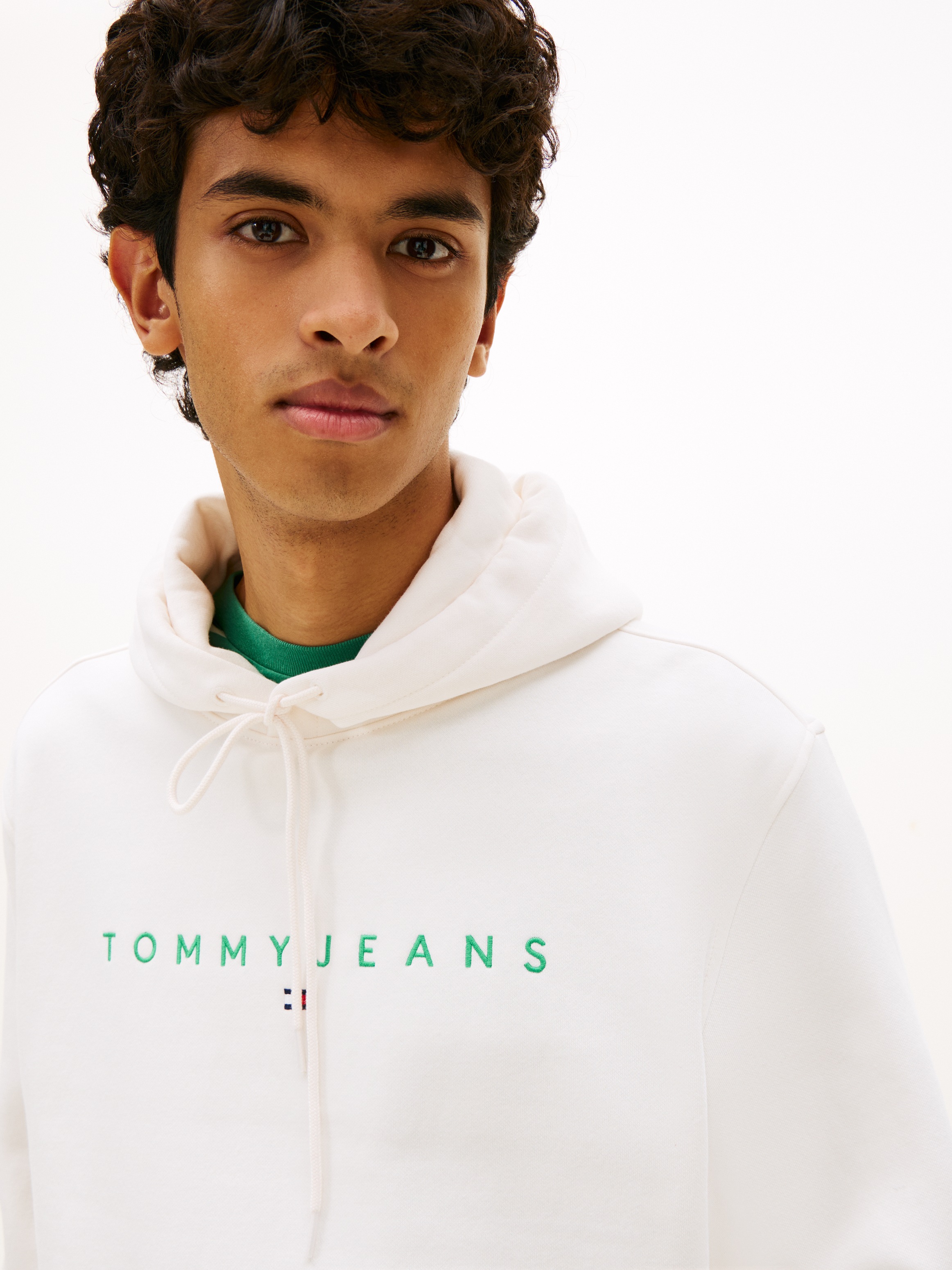Tommy Jeans Hoodie "TJM REG LINEAR LOGO HOODIE EXT", mit Logo-Stickerei günstig online kaufen