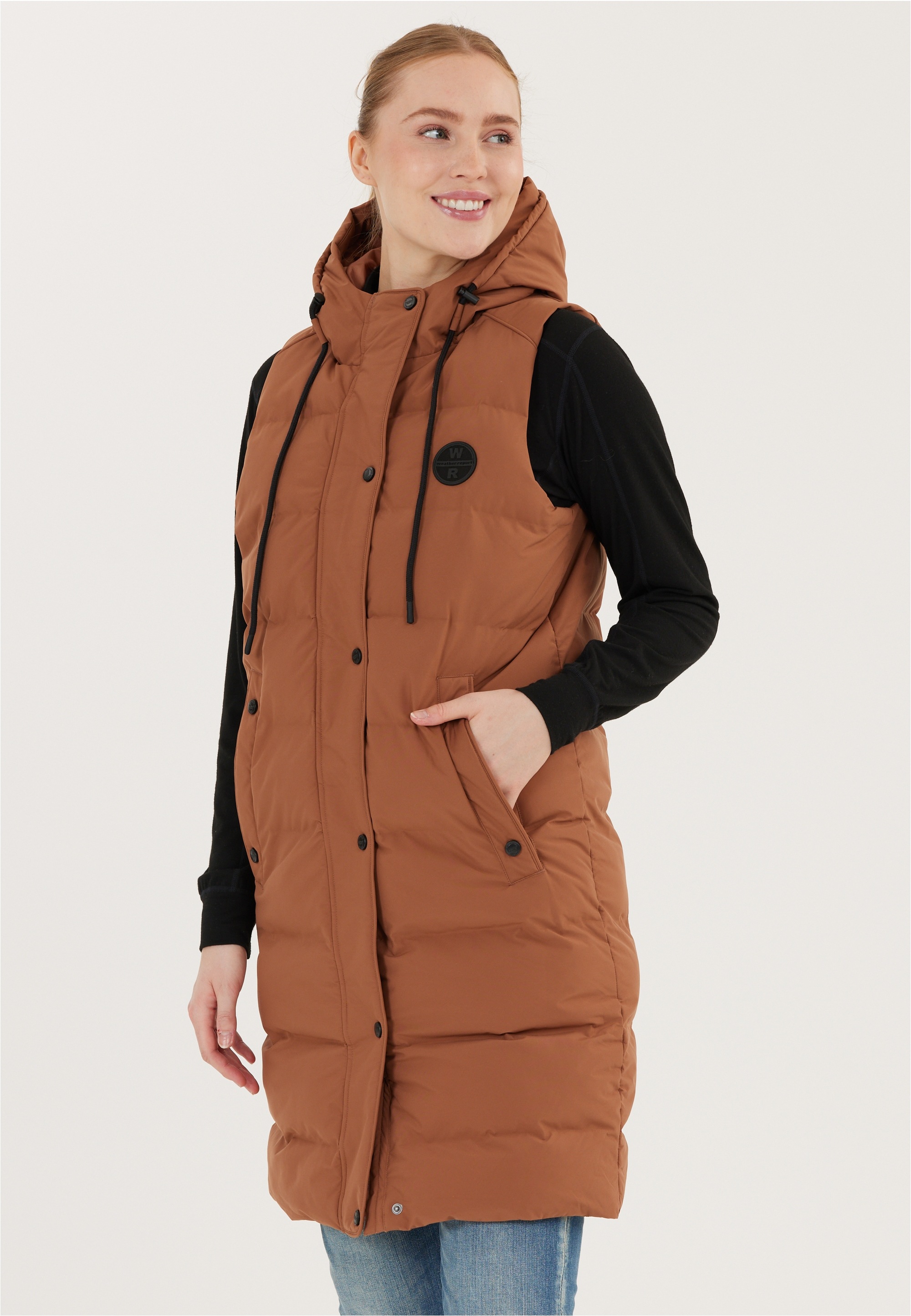 WEATHER REPORT Steppweste "Chief" mit langem Schnitt günstig online kaufen