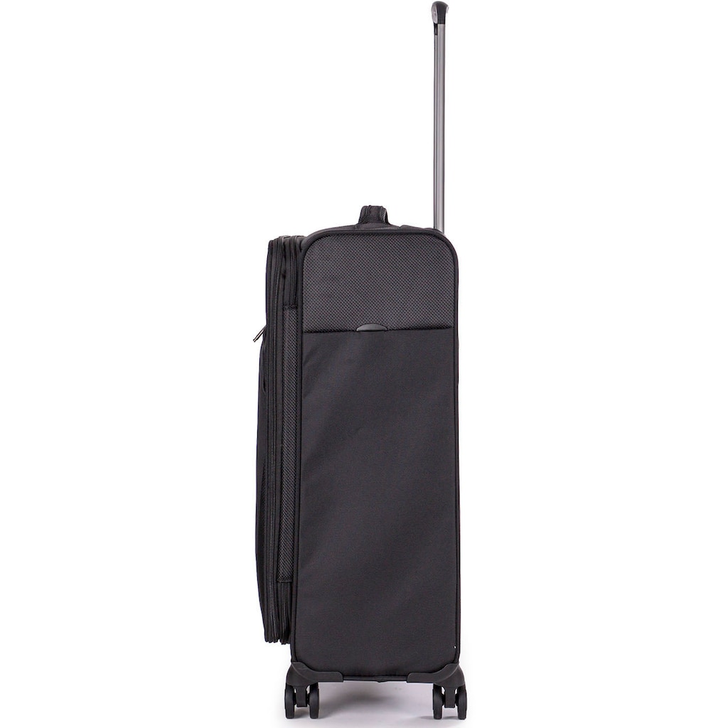 Stratic Weichgepäck-Trolley »Mix M, black«, 4 Rollen