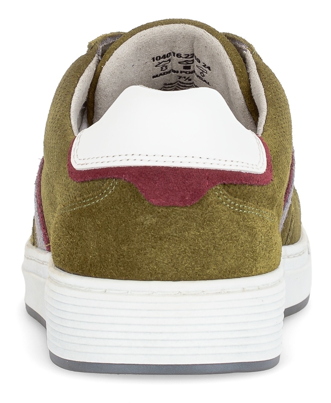 Pius Gabor Sneaker, Freizeitschuh, Halbschuh, Schnürer mit Kontrastbesätze, Weite G
