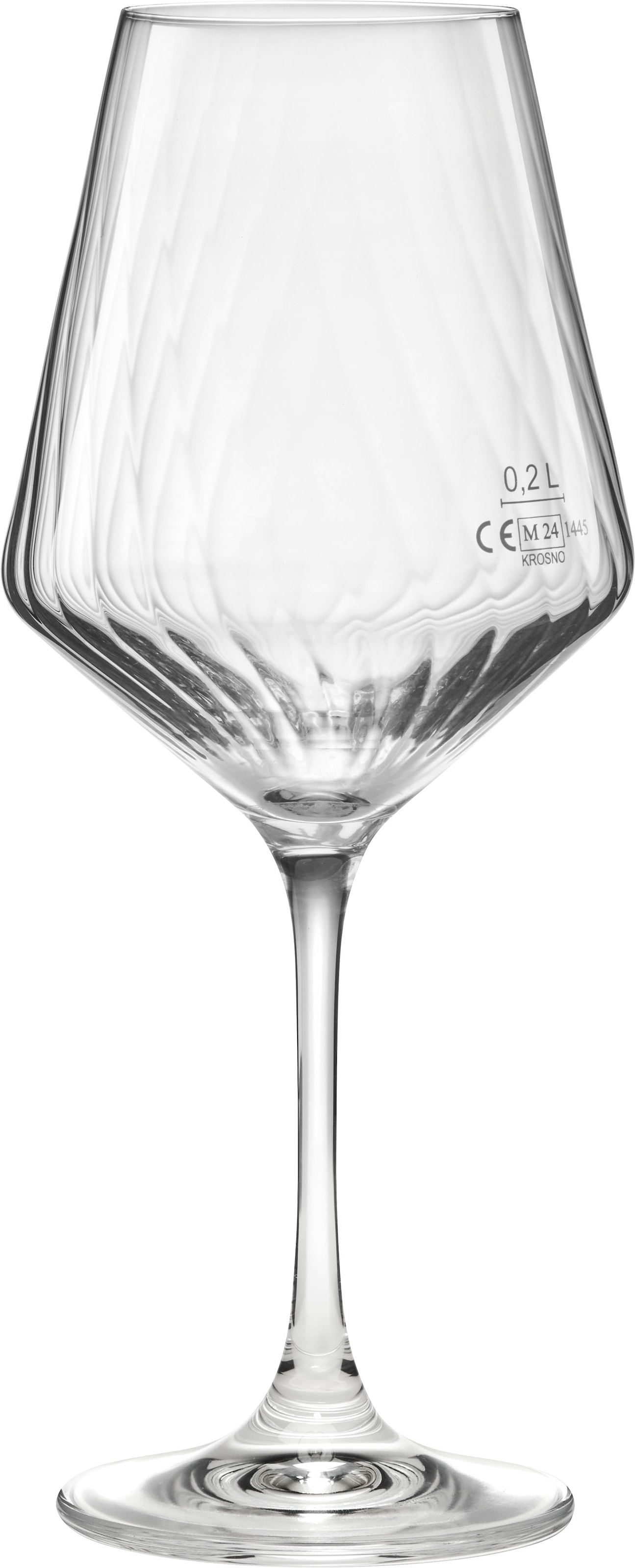 van Well Weinglas »Eva, Weingläser 55 cl geeicht, 6 Stück«, (Set, 6 tlg.), Relief-Optik, spülmaschinengeeignet