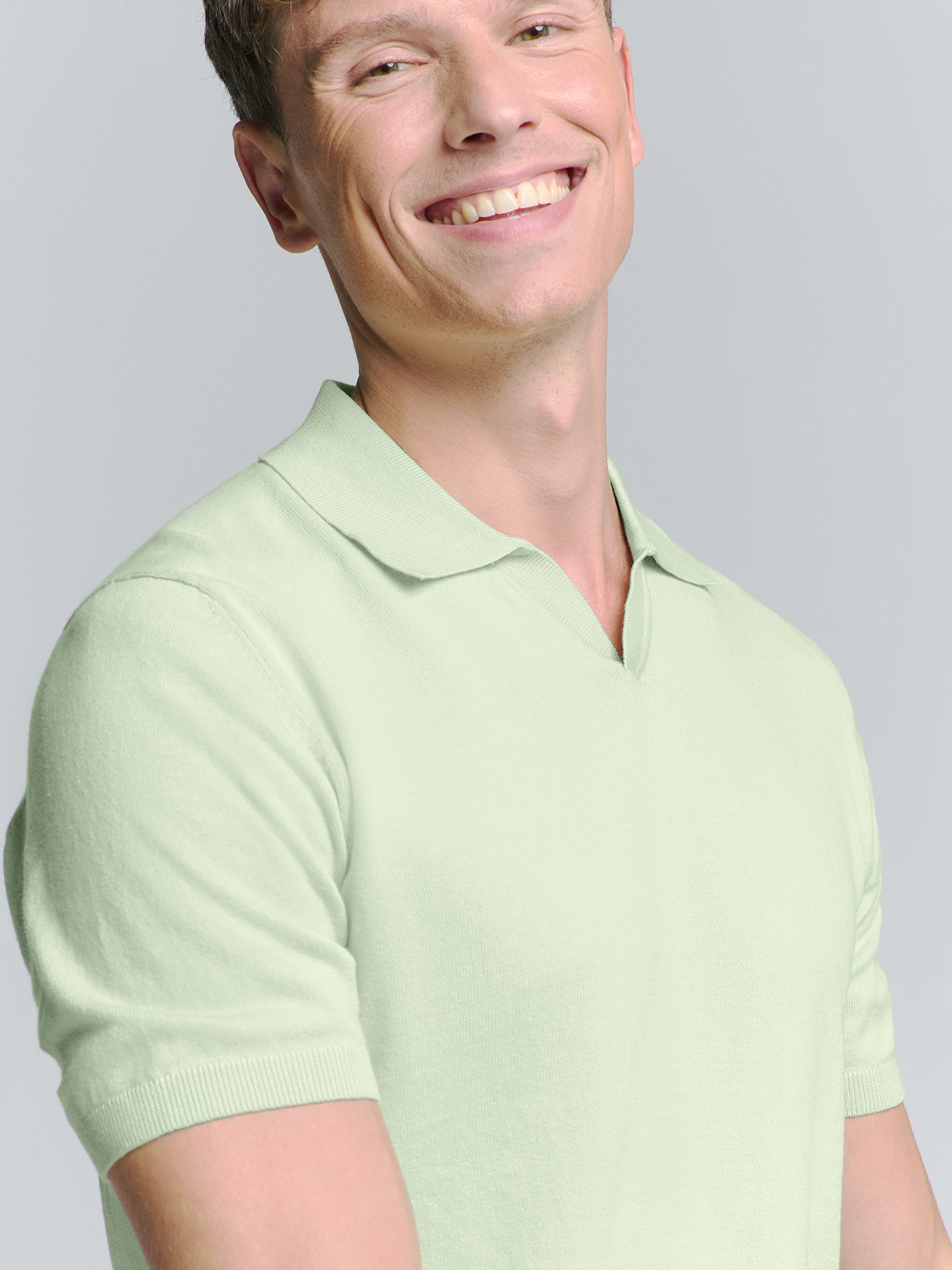 NO EXCESS T-Shirt »No Excess Poloshirt mit kurzen Ärmeln«