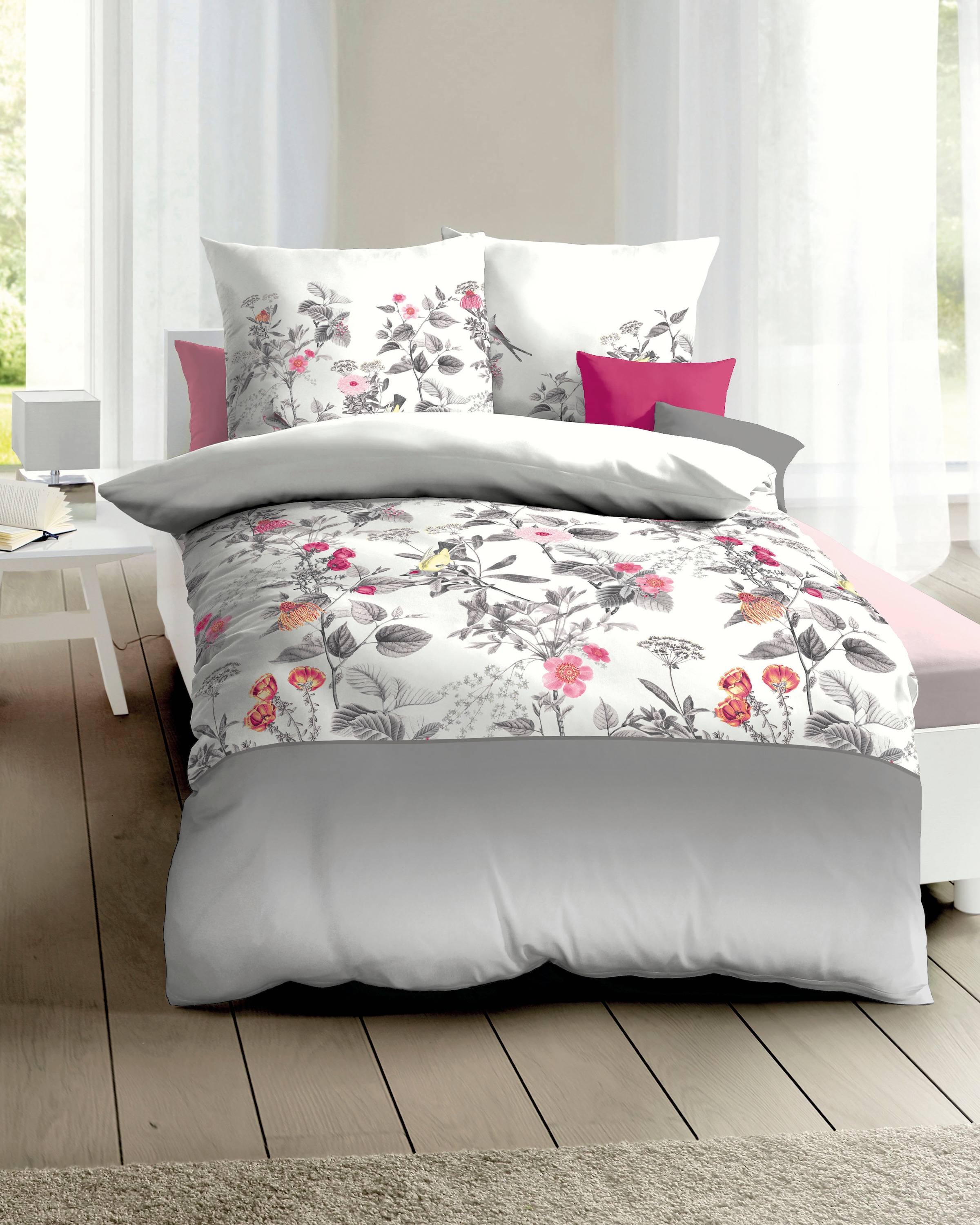 Kaeppel Bettwäsche "Formosa" 2 Stk. tlg. Mit Blumen günstig online kaufen