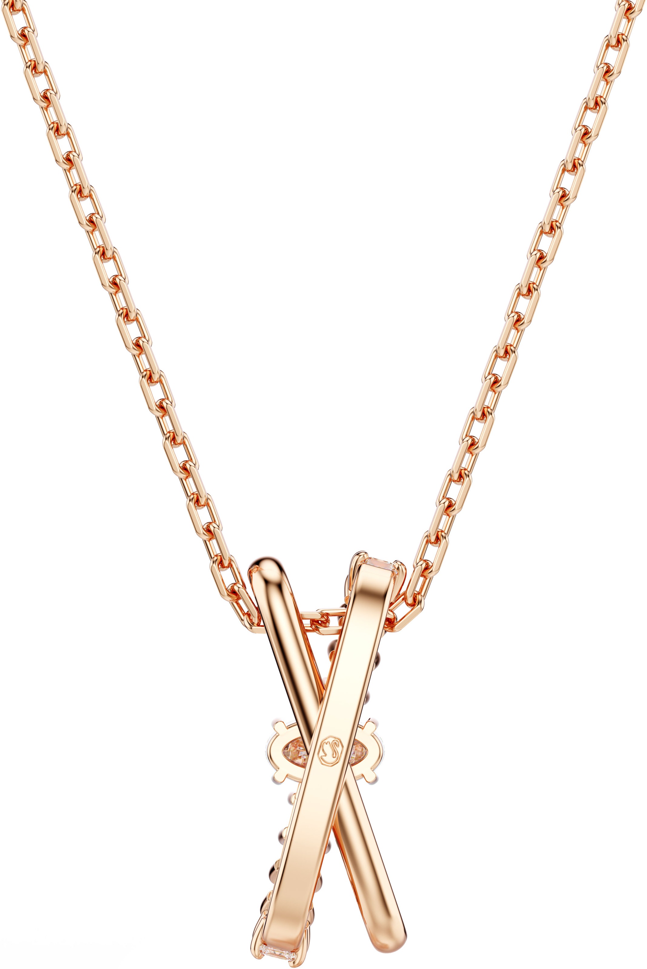 Swarovski Kette mit Anhänger »Schmuck Geschenk Halskette Hyperbola Twist, 5689723, 5689788«, mit Swarovski® Zirkonia (synth.)