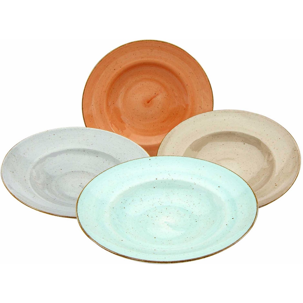 CreaTable Pastateller »Essteller VINTAGE NATURE«, (Set, 4 St.)