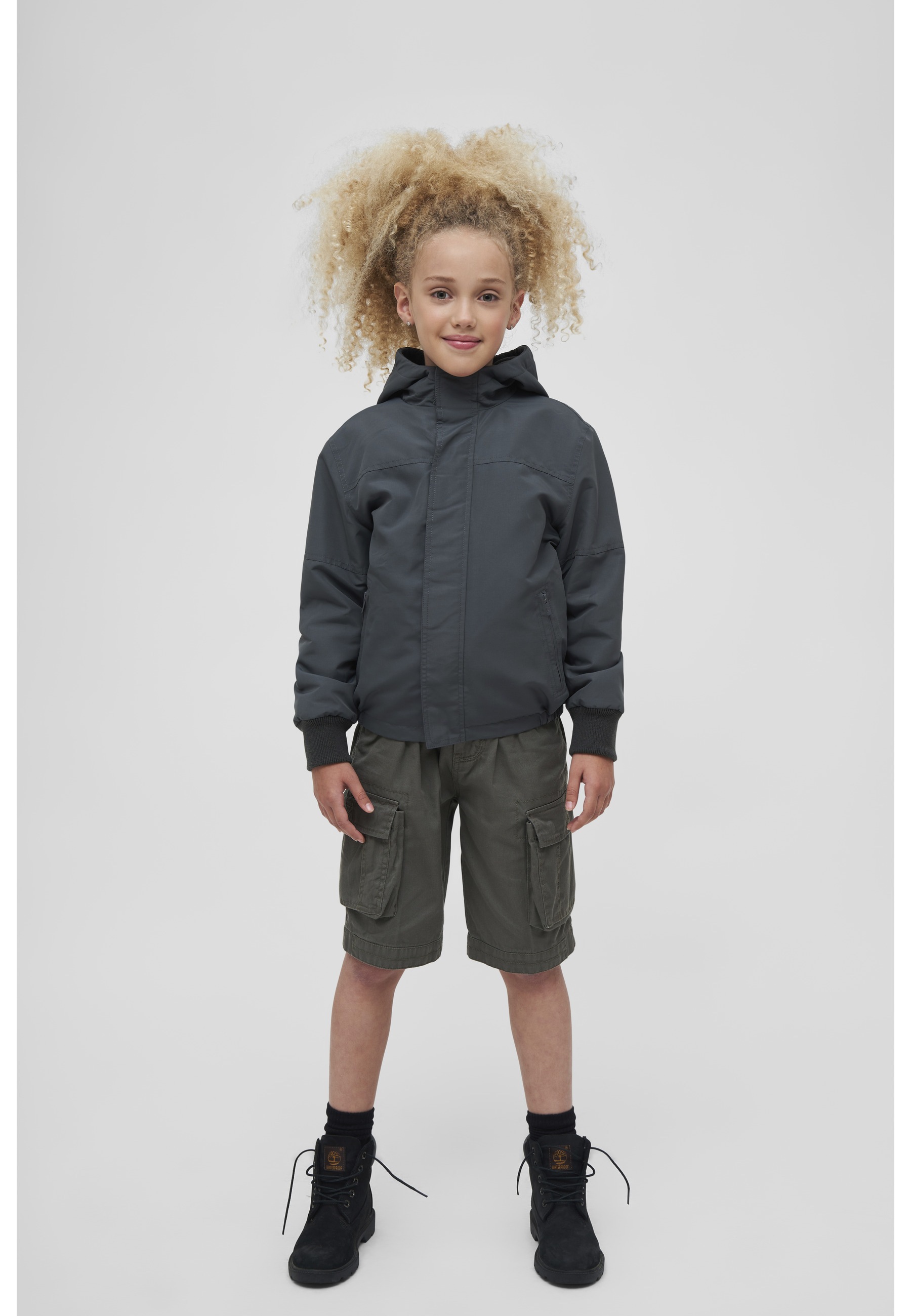 Brandit Allwetterjacke »Brandit Unisex Kids Windbreaker Frontzip« 1 Stk. tlg. mit Kapuze