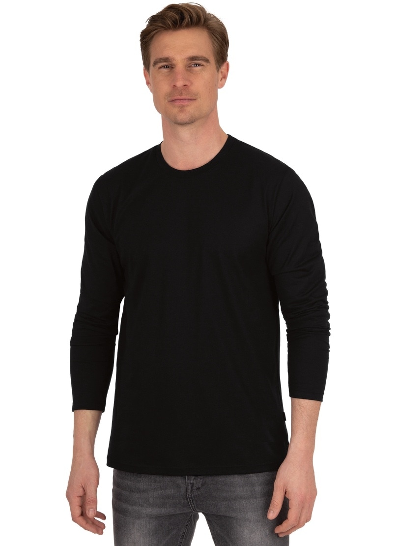 Trigema T-Shirt "TRIGEMA Langarmshirt aus 100% Baumwolle" 1 Stk. tlg. günstig online kaufen